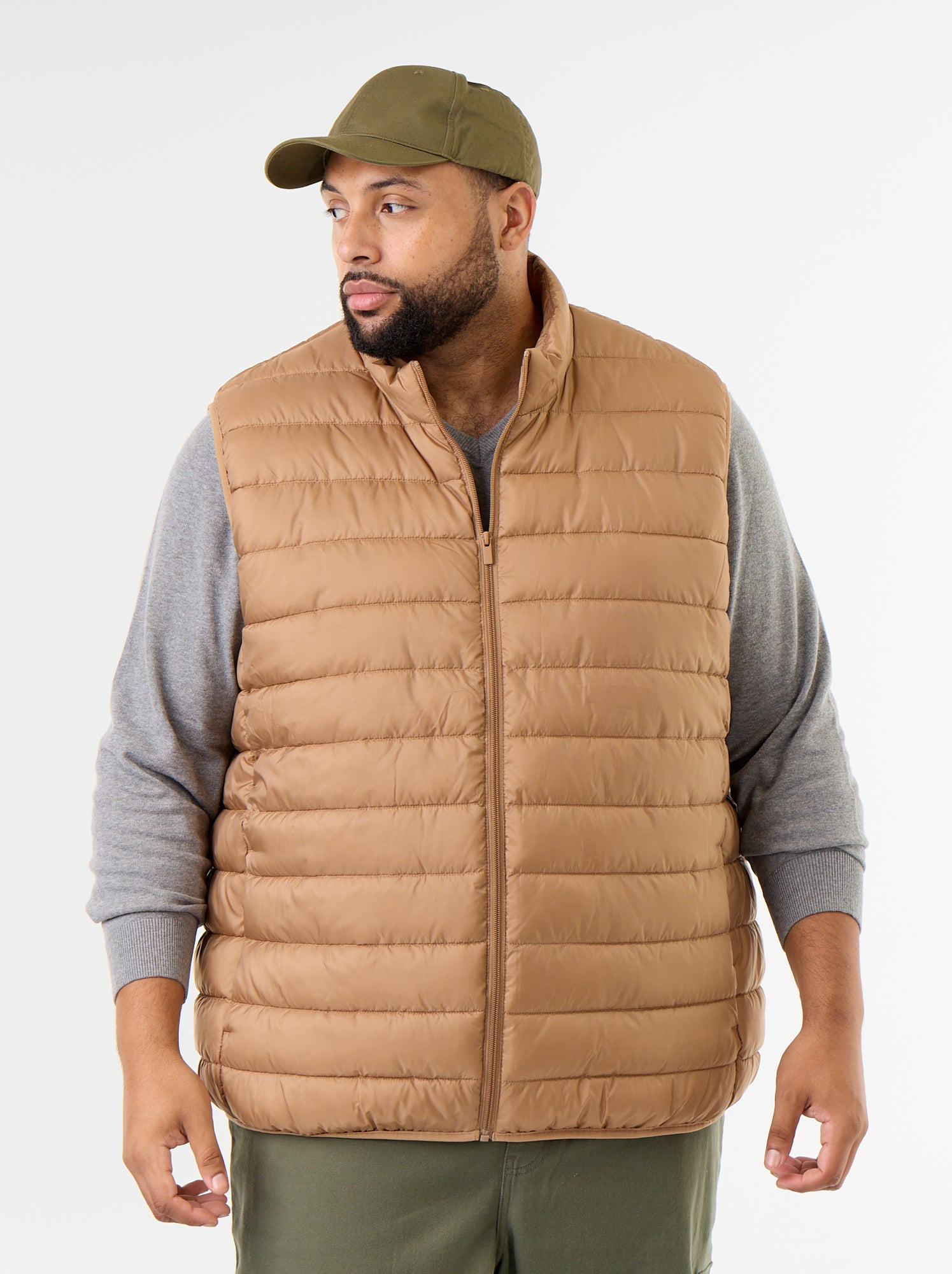 Doudoune légère sans manches - Beige