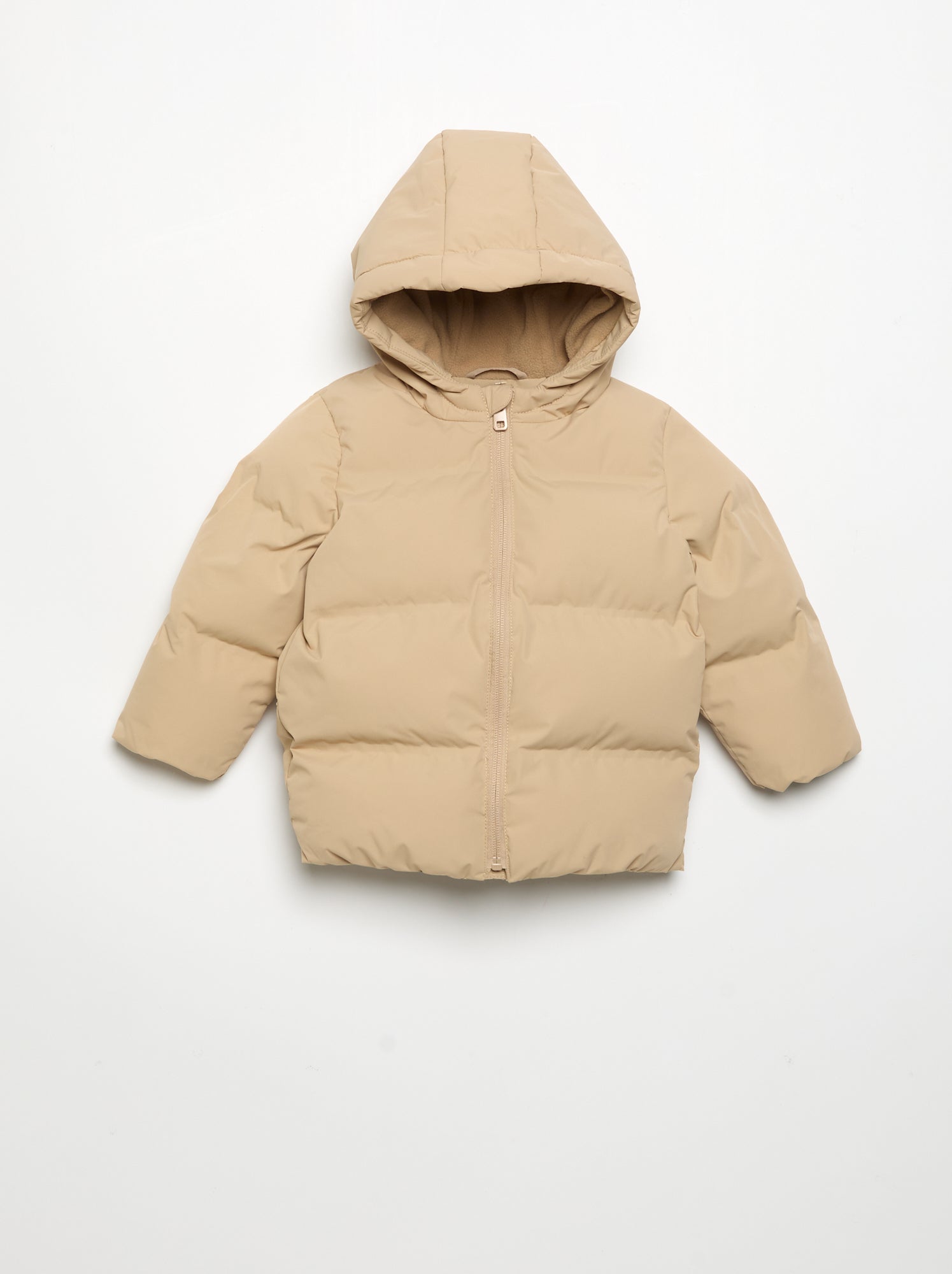 Doudoune matelassée à capuche - Beige