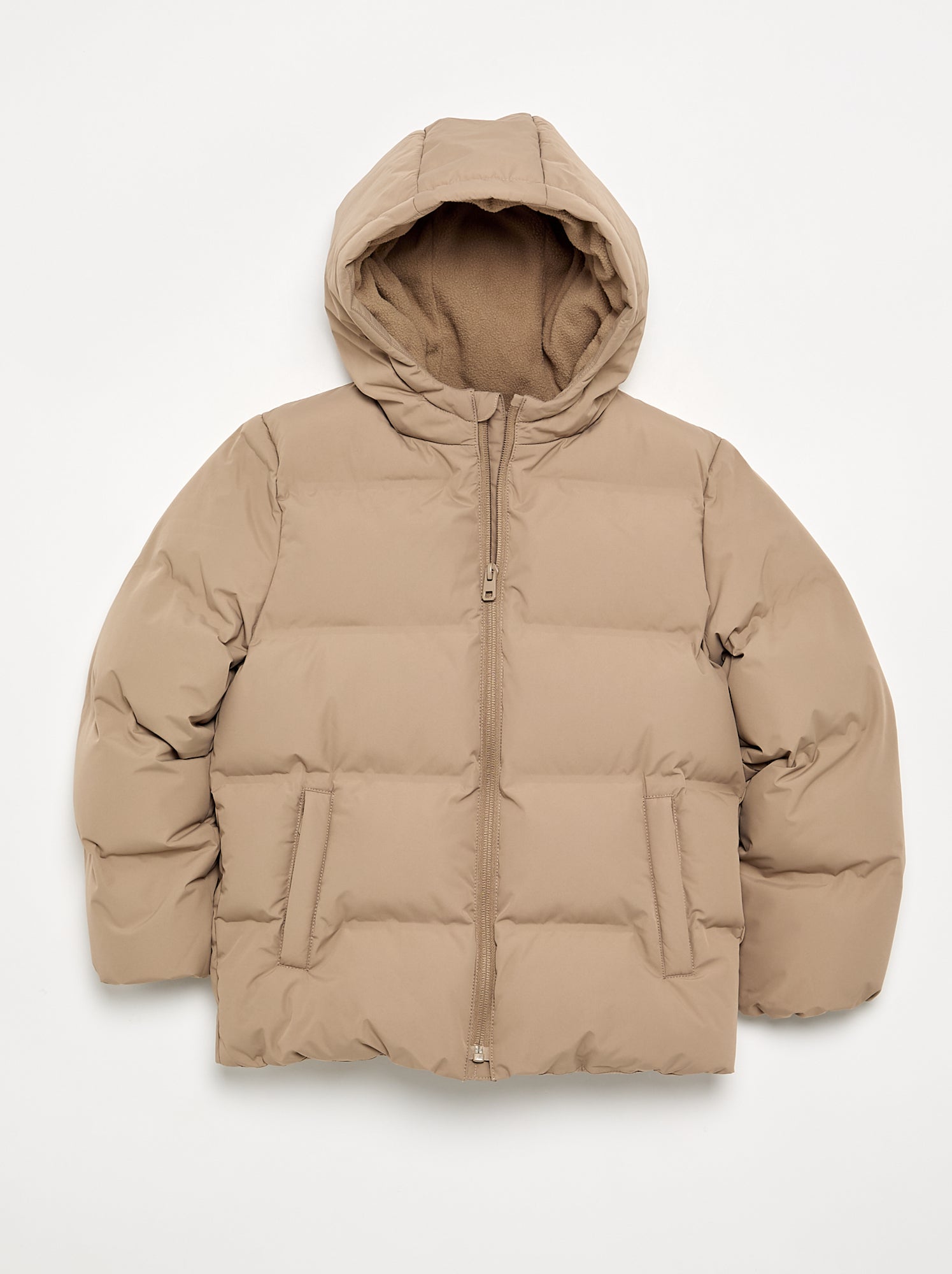 Doudoune matelassée à capuche - Beige