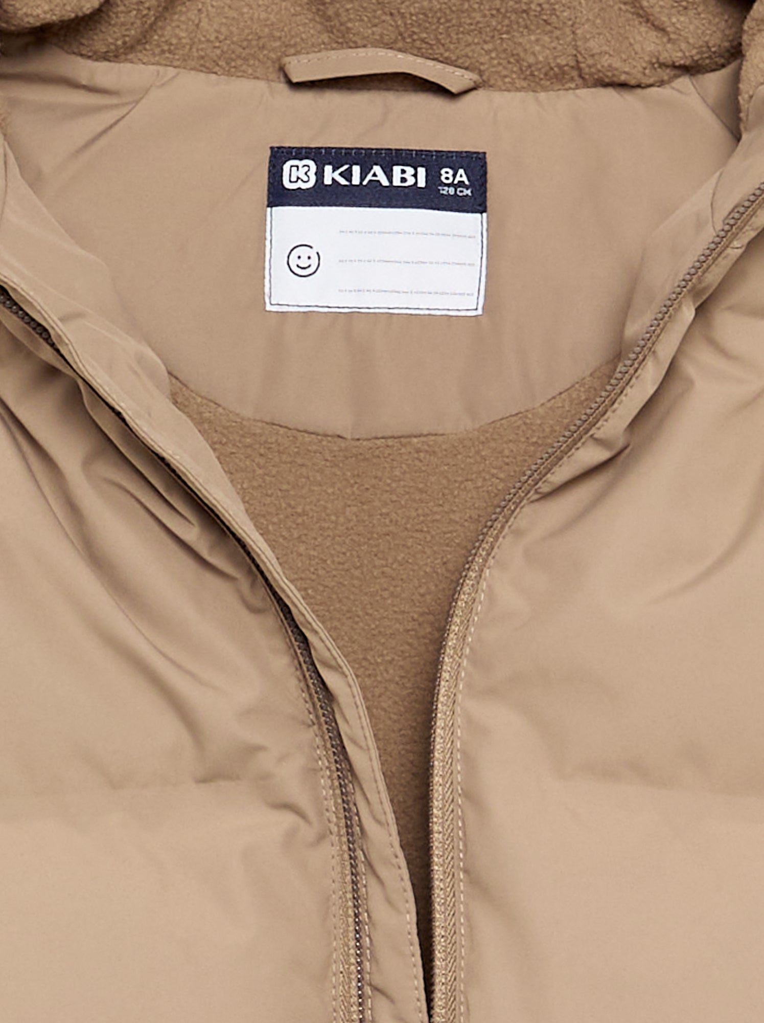 Doudoune matelassée à capuche - Beige