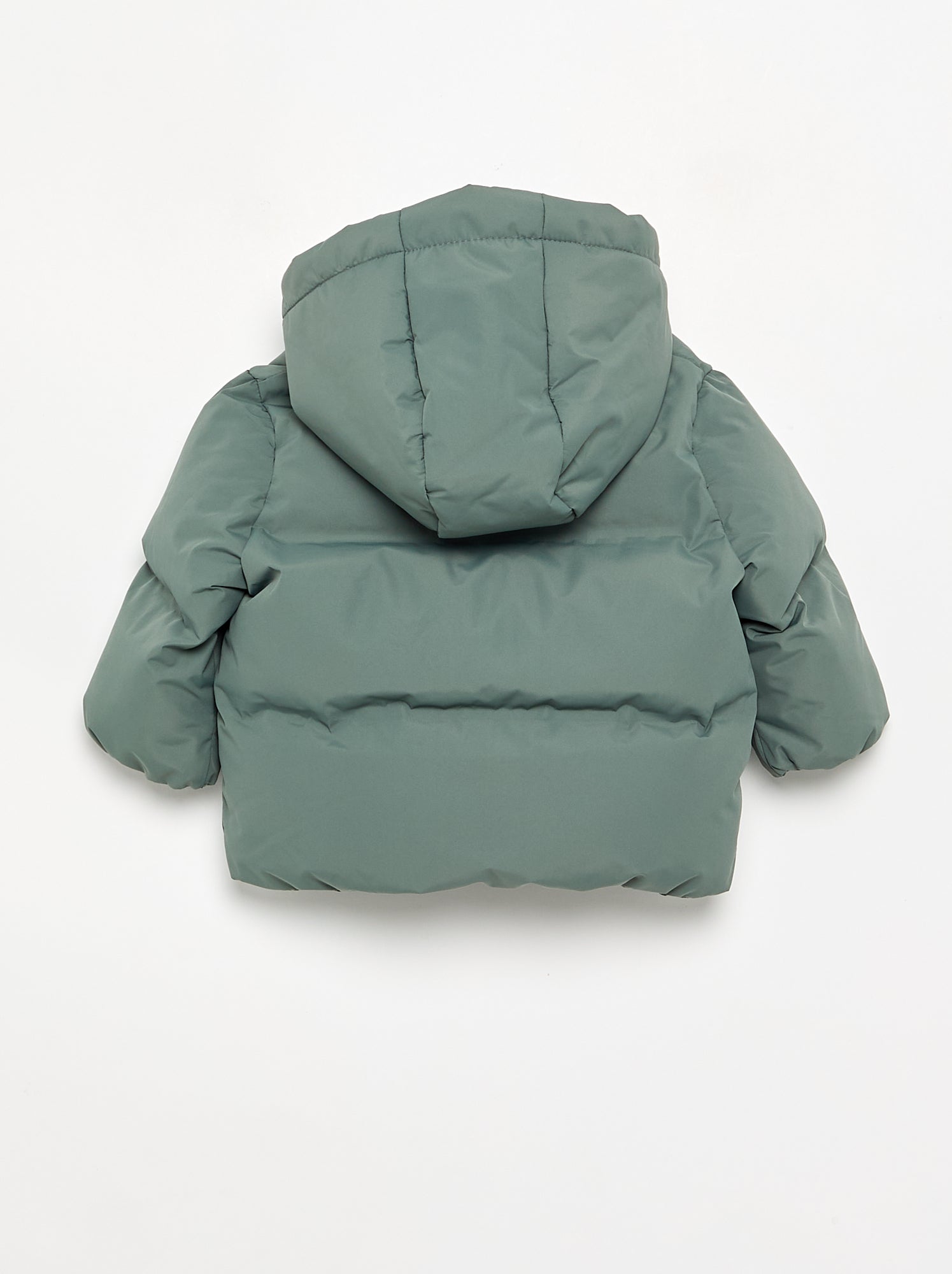 Doudoune matelassée à capuche - Vert