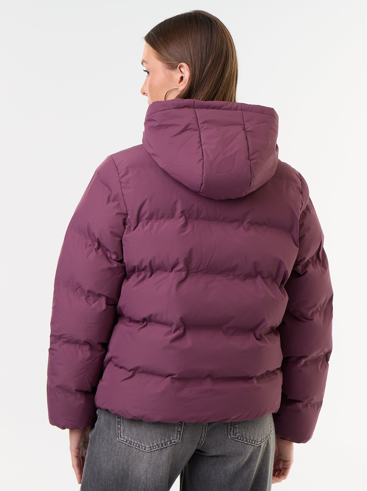 Doudoune matelassée à capuche - Violet