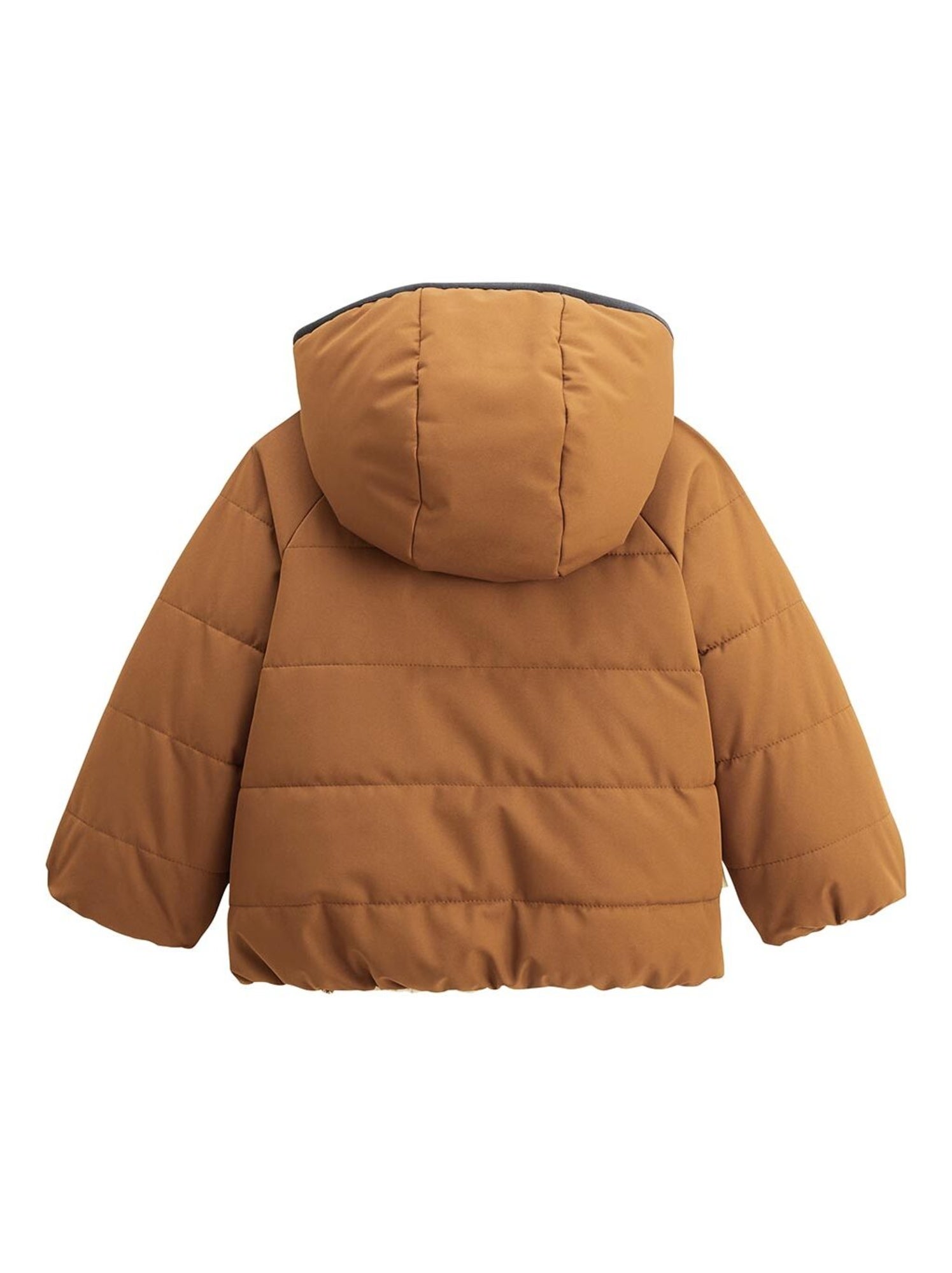 Doudoune réversible enfant imperméable avec capuche constellation - Camel