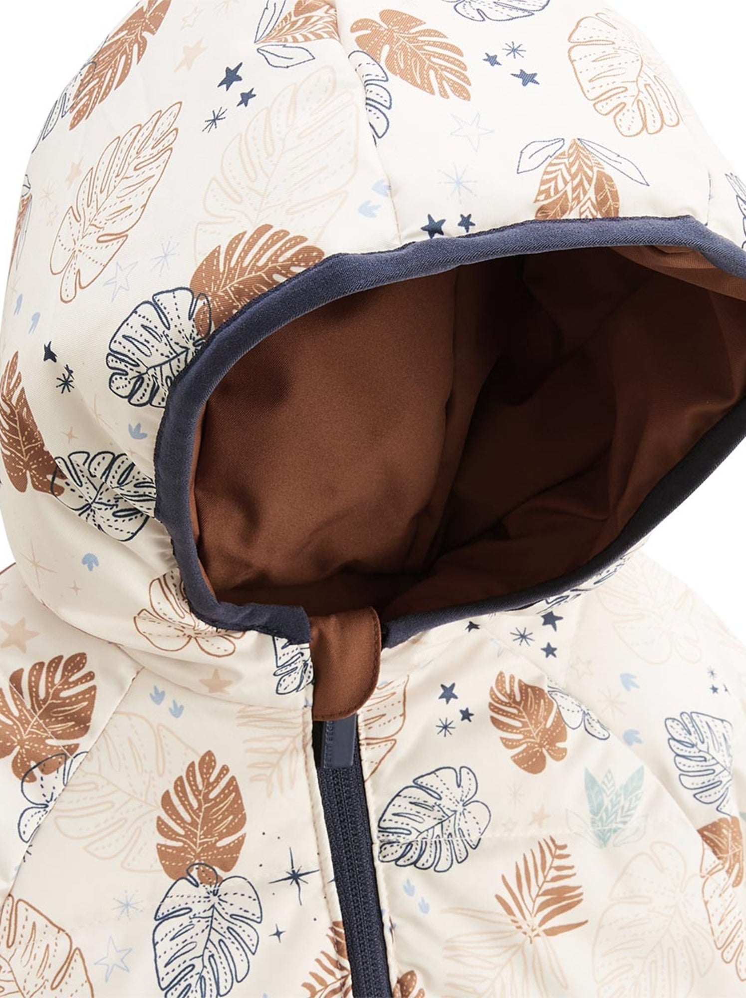 Doudoune réversible enfant imperméable avec capuche constellation - Camel
