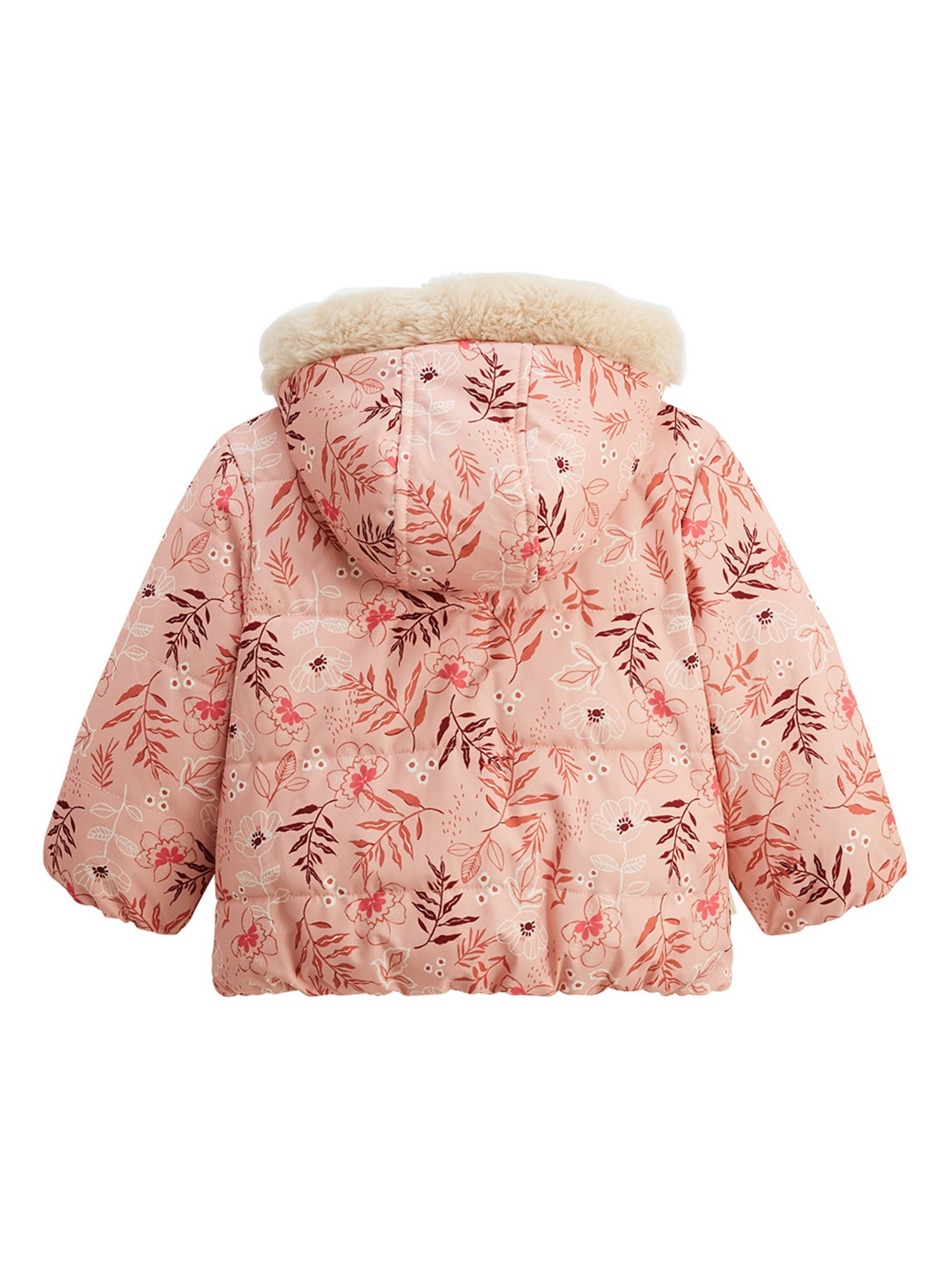 Doudoune réversible enfant imperméable avec capuche manouk - Rose
