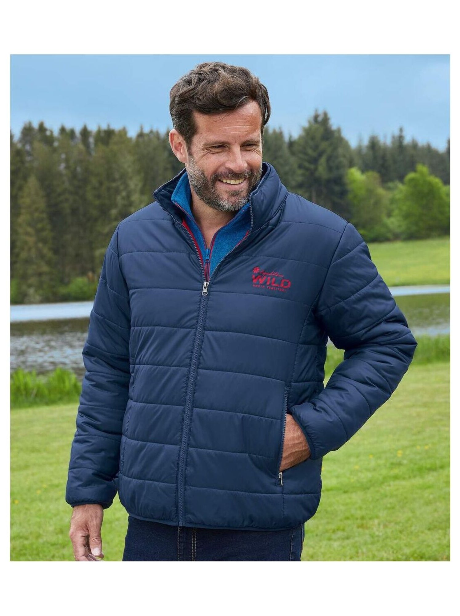 Doudoune Wild Territory  - ATLAS FOR MEN - Bleu marine