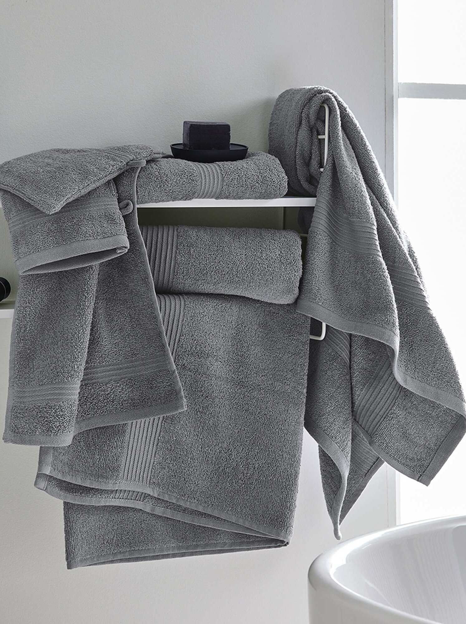 Drap de bain 70 x 130 cm - Gris