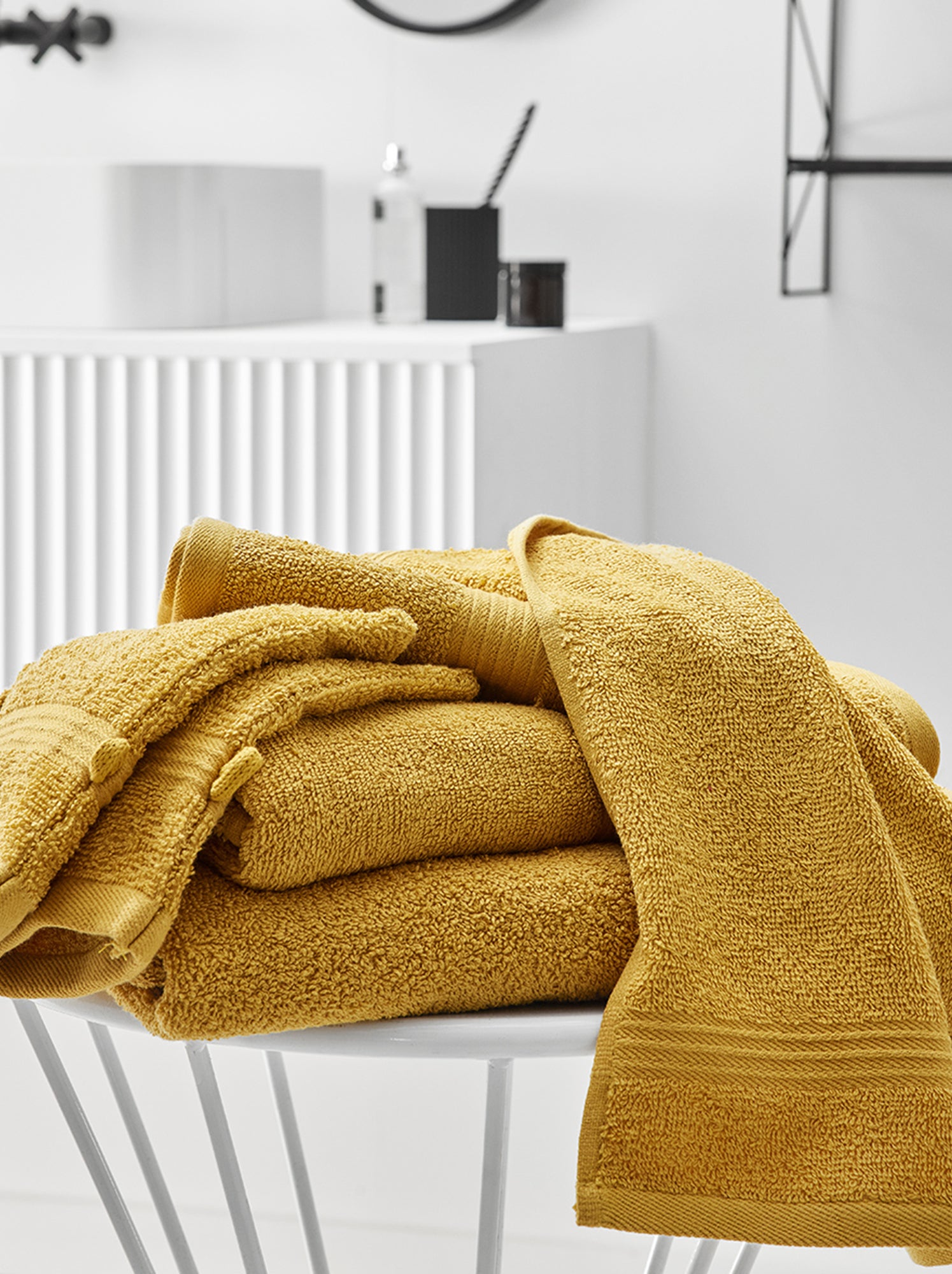 Drap de bain 70 x 130 cm - Jaune
