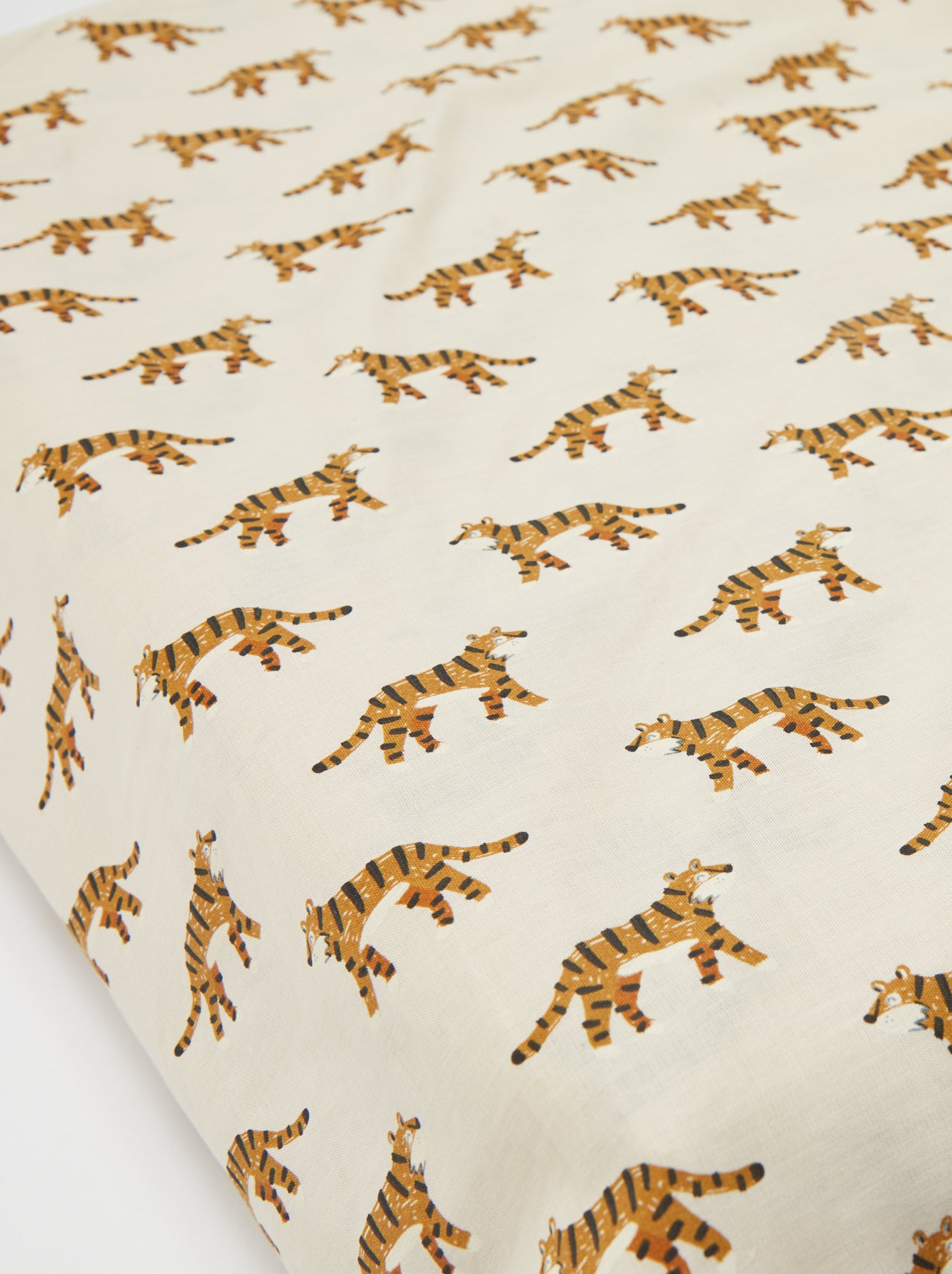 Drap housse 1 personnes 90 x 190 en coton - Beige