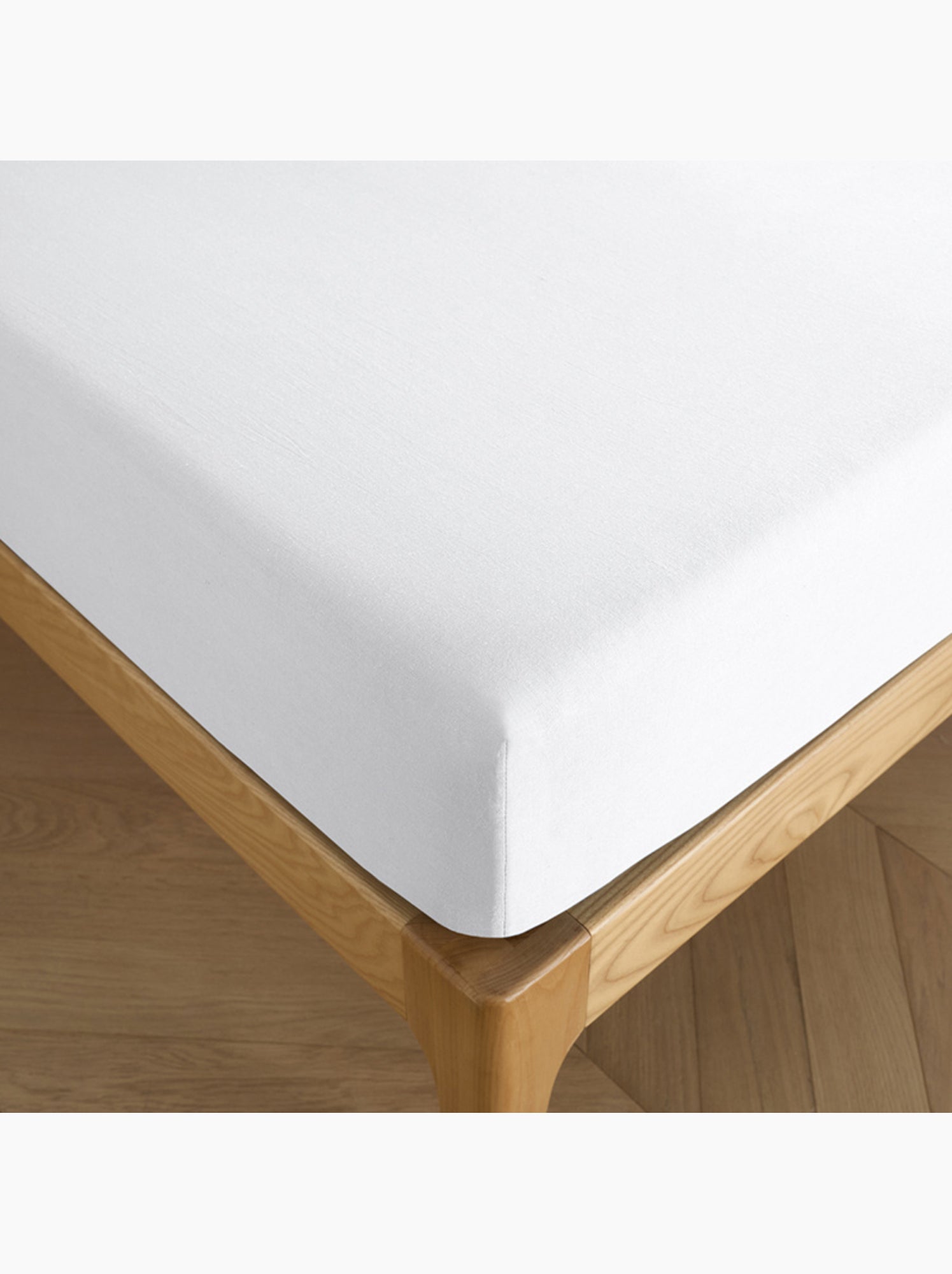 Drap housse – 100% coton 57 fils/cm² - Blanc