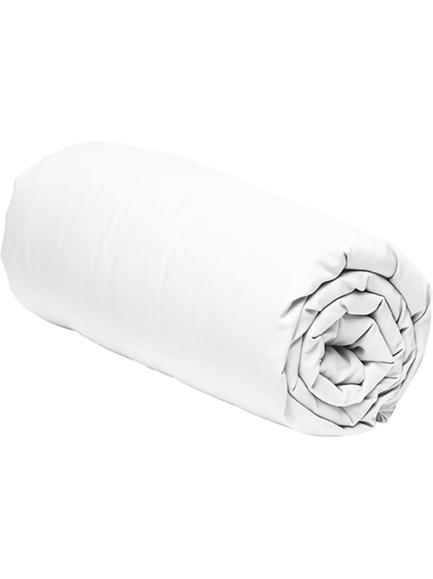 Drap housse 100 % percale de coton mura - Blanc
