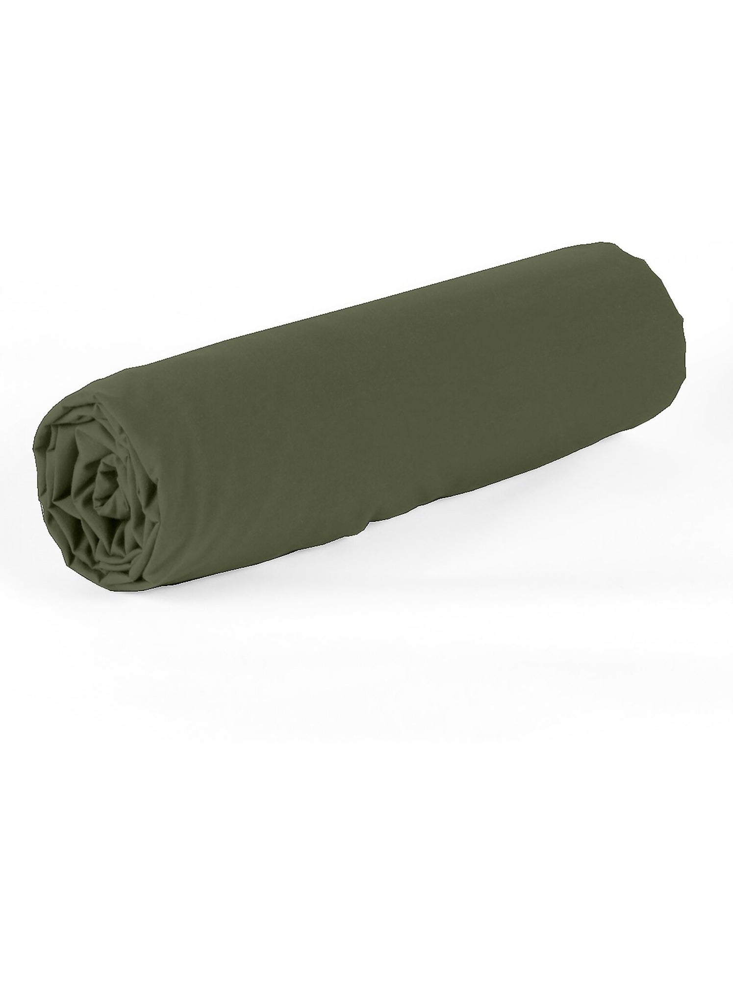 Drap housse 100 % percale de coton mura - Kaki