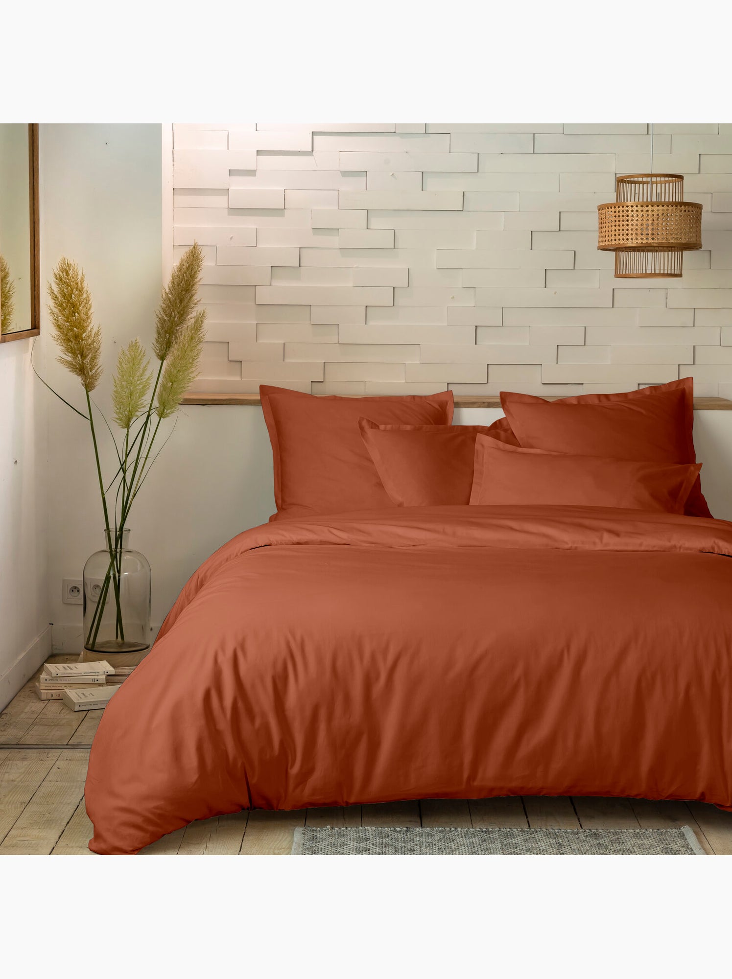 Drap housse 100 % percale de coton mura - Vert