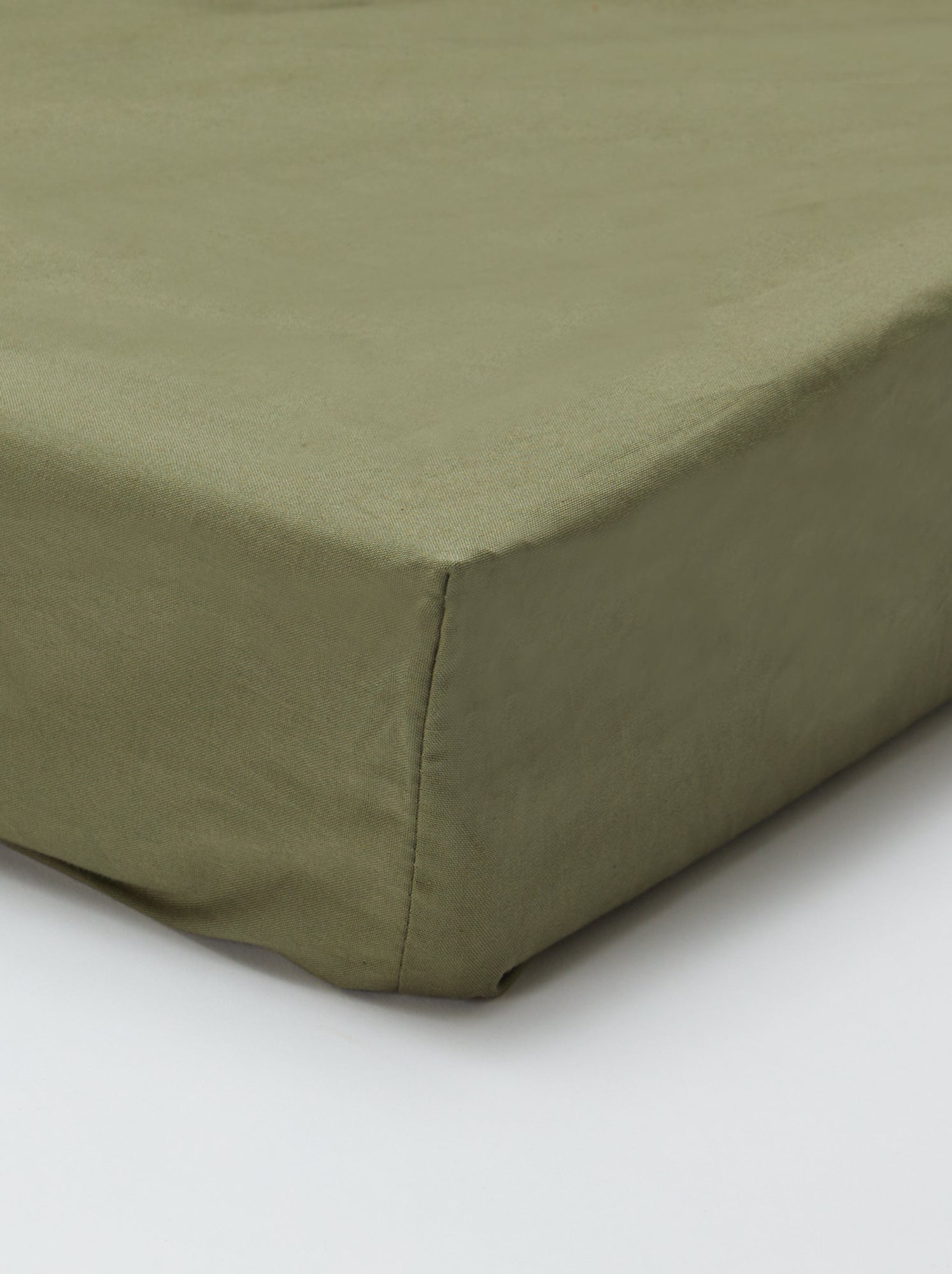 Drap housse uni 140 x 200 cm en coton - Vert (CGW76_7)