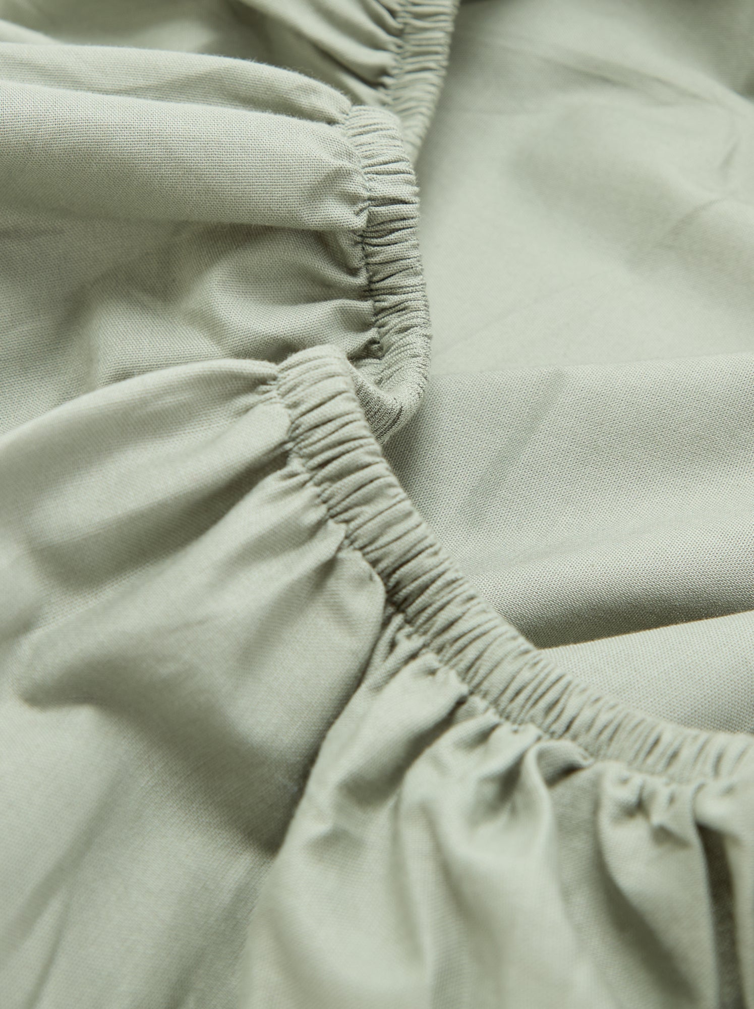 Drap housse uni 140 x 200 cm en coton - Vert (CGW76_18)