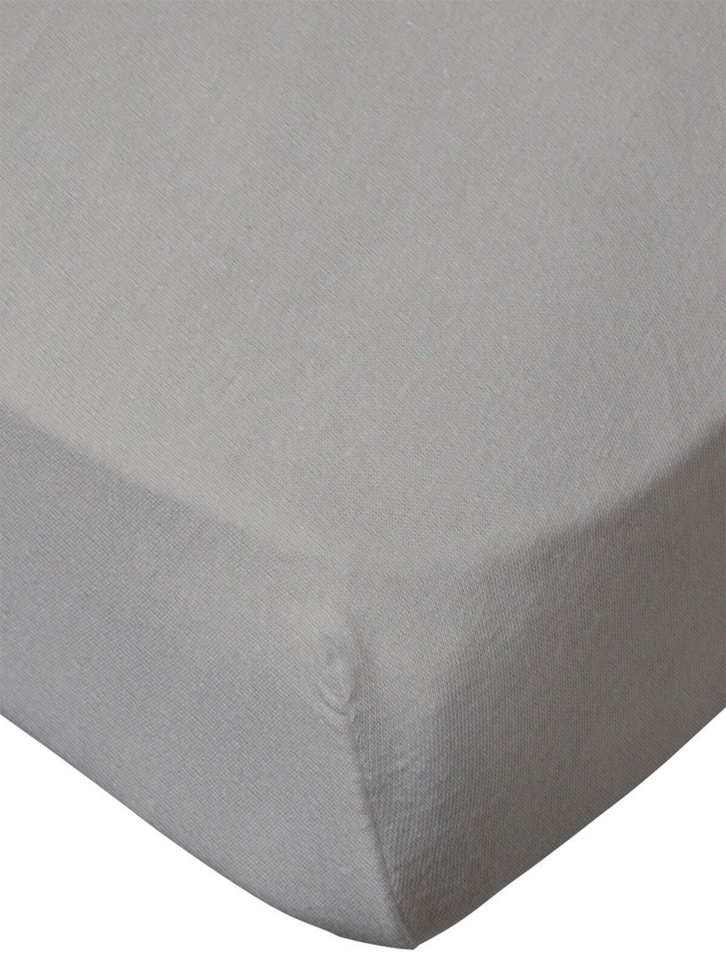 Drap housse bébé uni en coton doux - Taupe