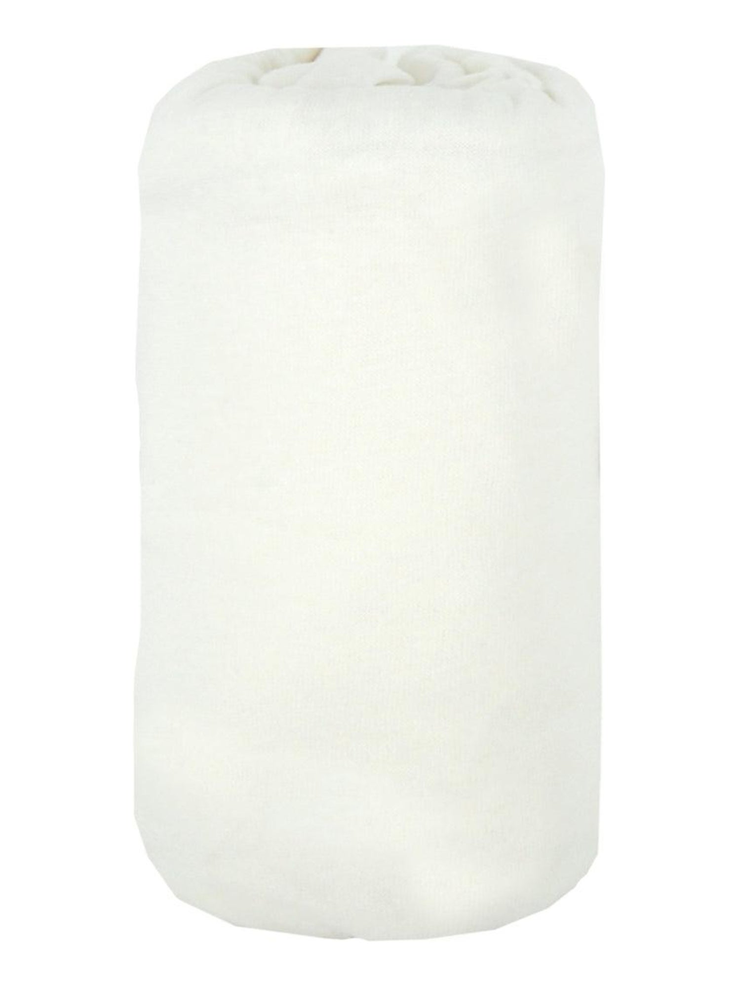 Drap housse bébé uni en coton doux - Blanc