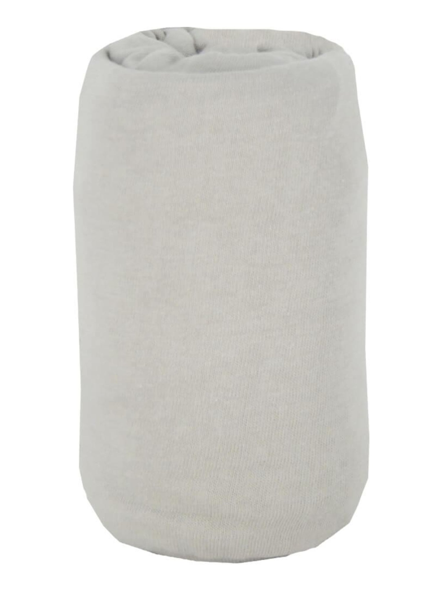 Drap housse bébé uni en coton doux - Gris