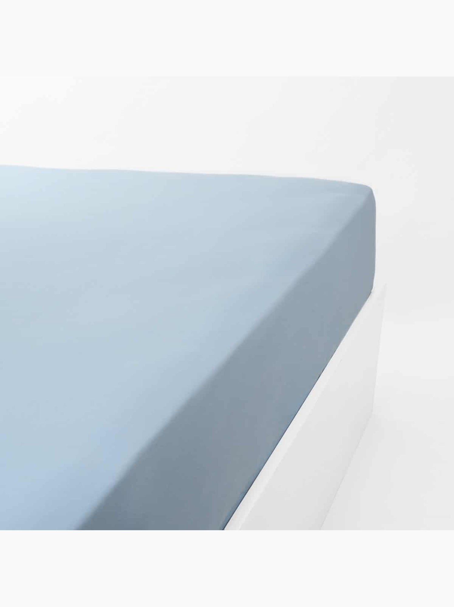Drap housse coton 120 fils jersey extensible DOUCEUR - Bleu