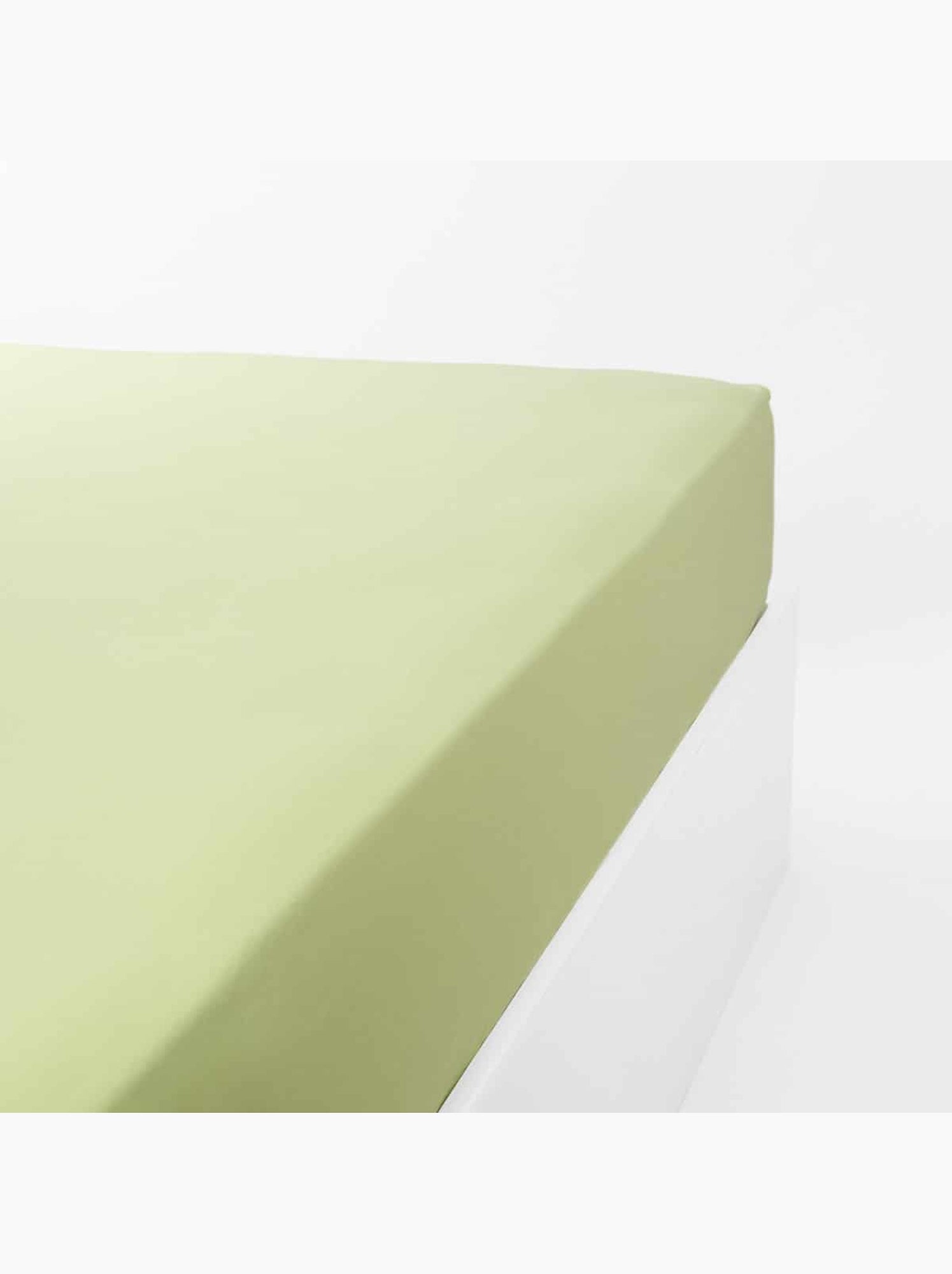 Drap housse coton 120 fils jersey extensible DOUCEUR - Vert