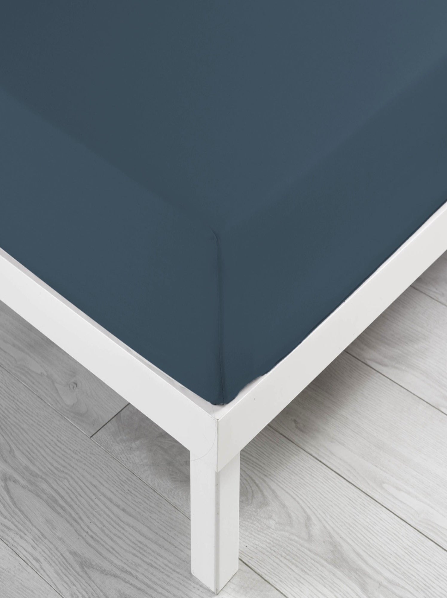 Drap housse coton lina douceur d'intérieur - Bleu nuit