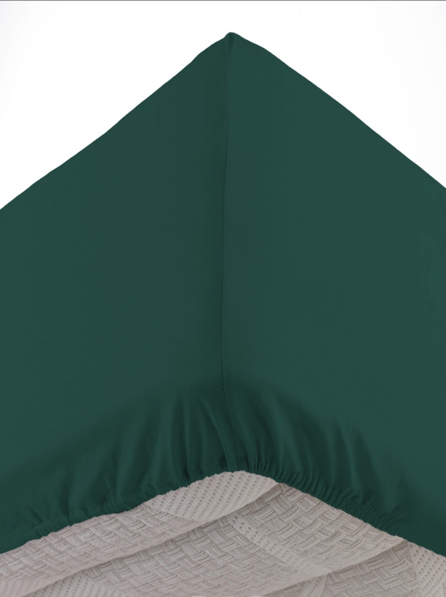 Drap housse coton lina douceur d'intérieur - Bleu pétrole