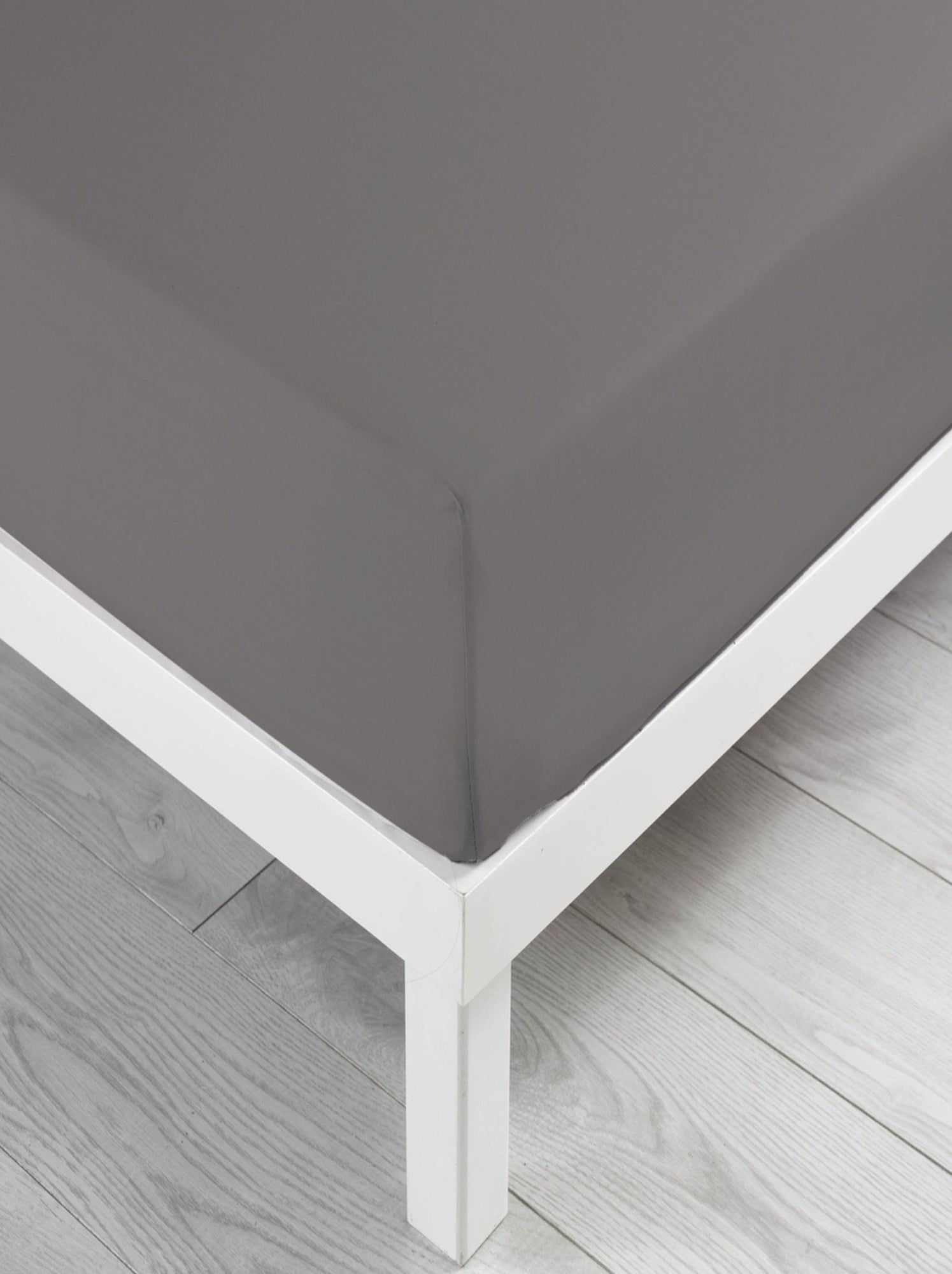 Drap housse coton lina douceur d'intérieur - gris anthracite