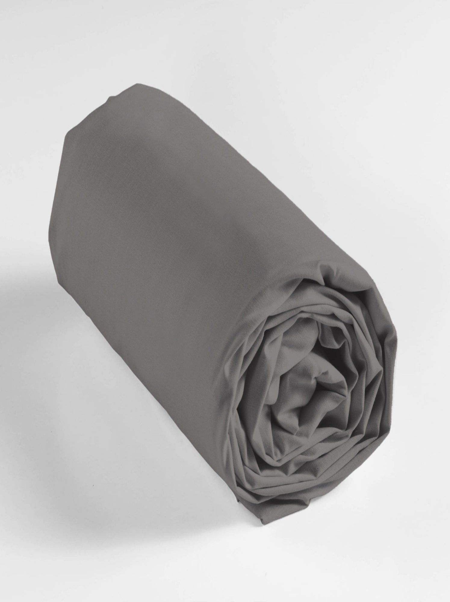 Drap housse coton lina douceur d'intérieur - gris anthracite