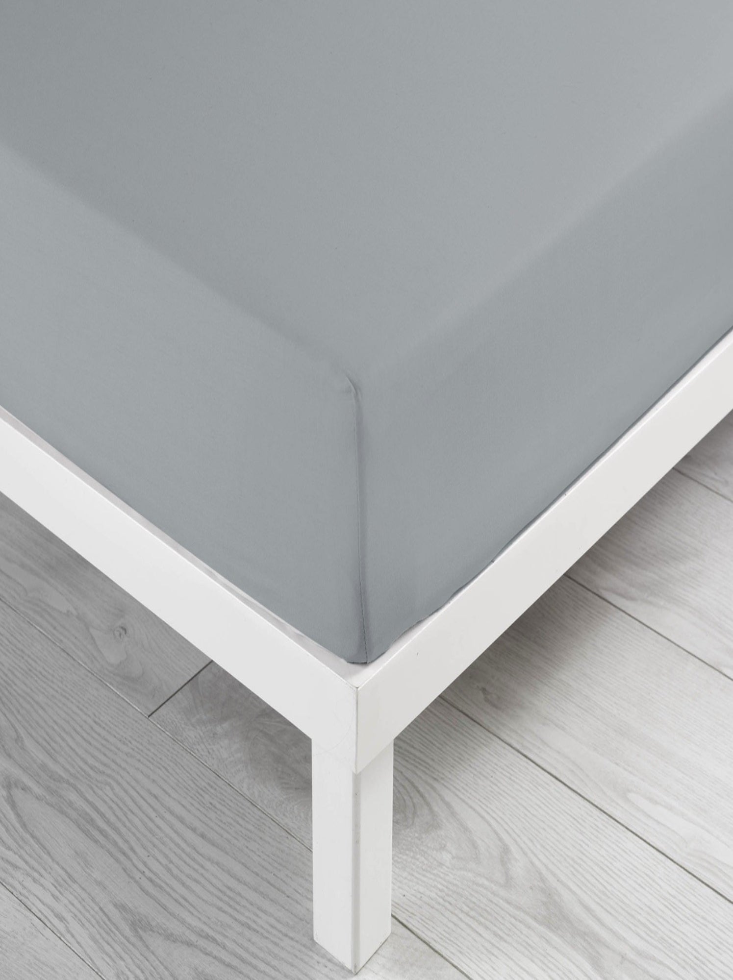 Drap housse coton lina douceur d'intérieur - Gris