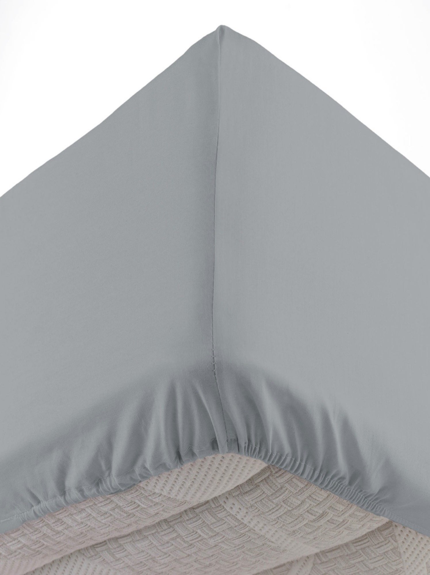Drap housse coton lina douceur d'intérieur - Gris