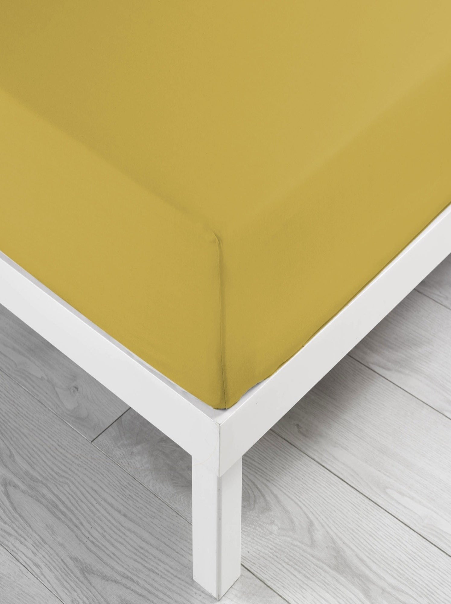 Drap housse coton lina douceur d'intérieur - Jaune