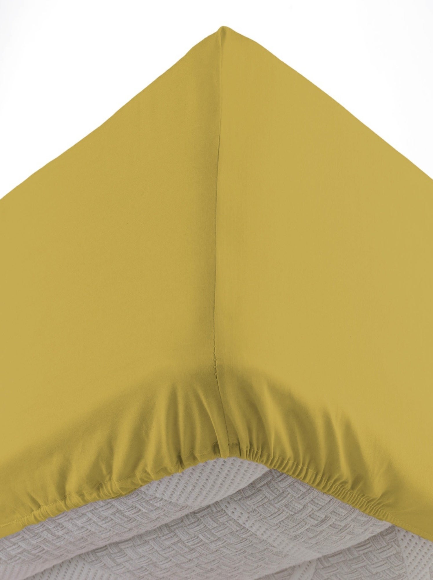Drap housse coton lina douceur d'intérieur - Jaune