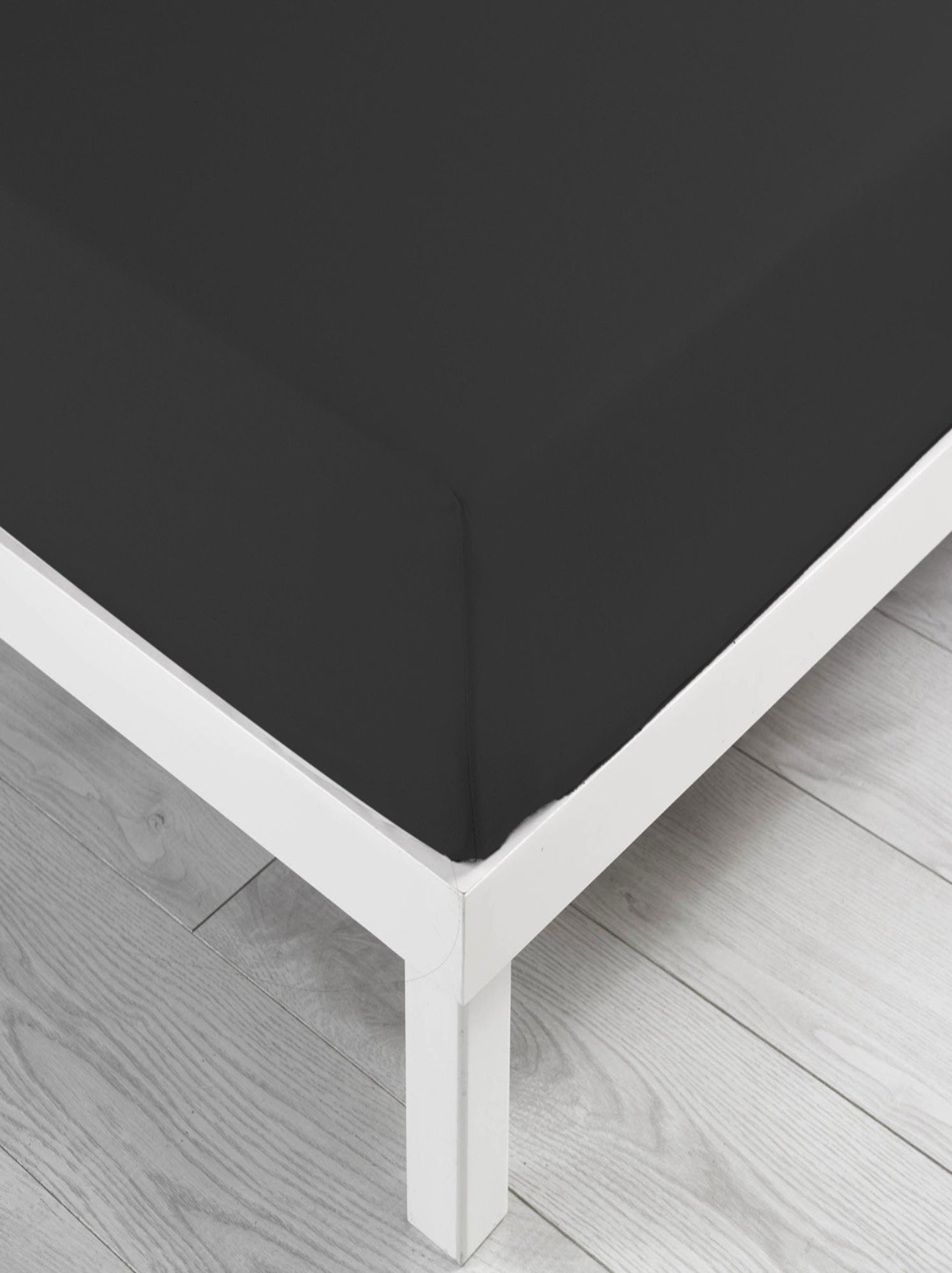 Drap housse coton lina douceur d'intérieur - Noir