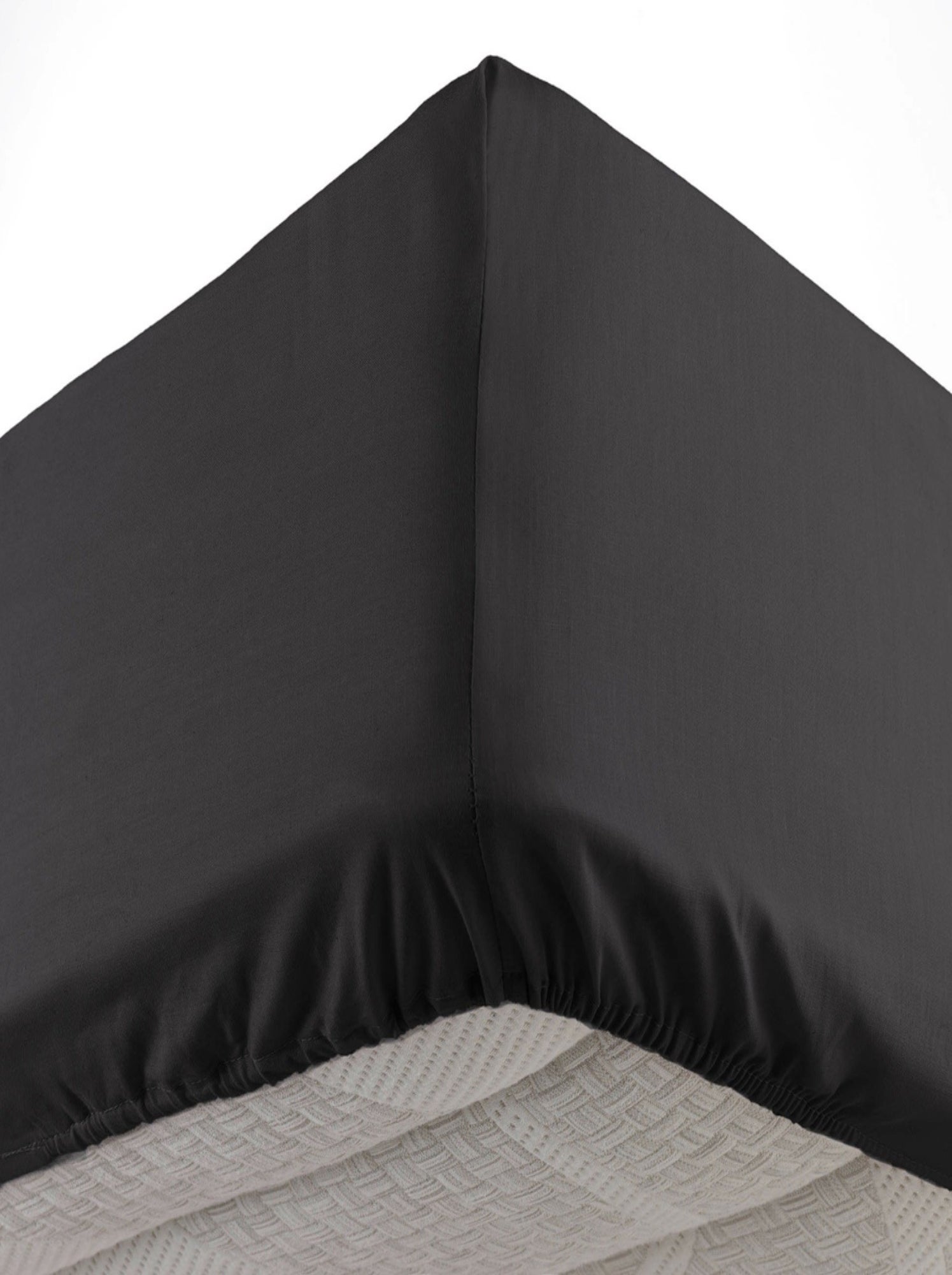 Drap housse coton lina douceur d'intérieur - Noir