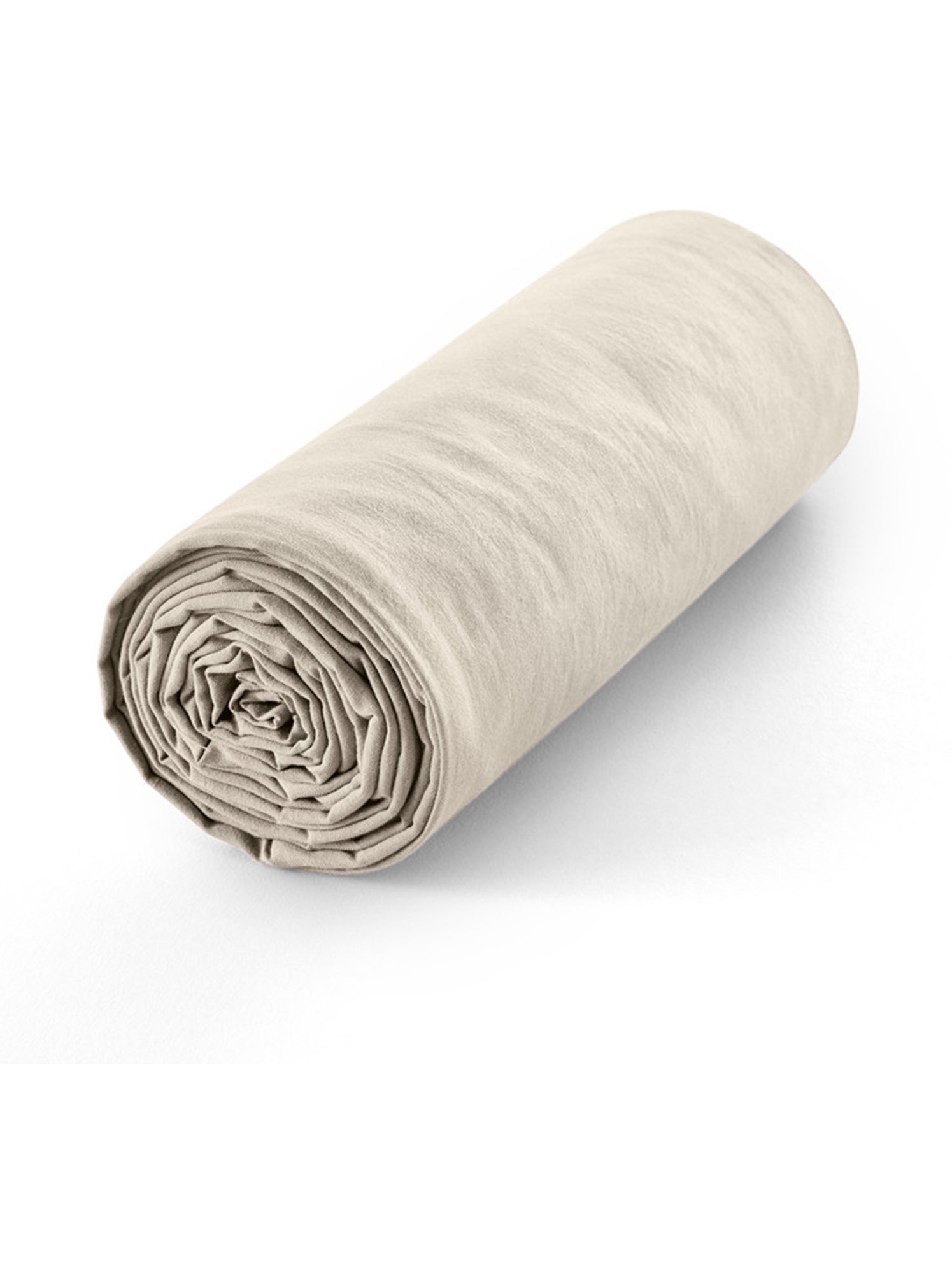 Drap housse - Coton Pur - 100 % Coton 57 Fils/cm² - Beige sable
