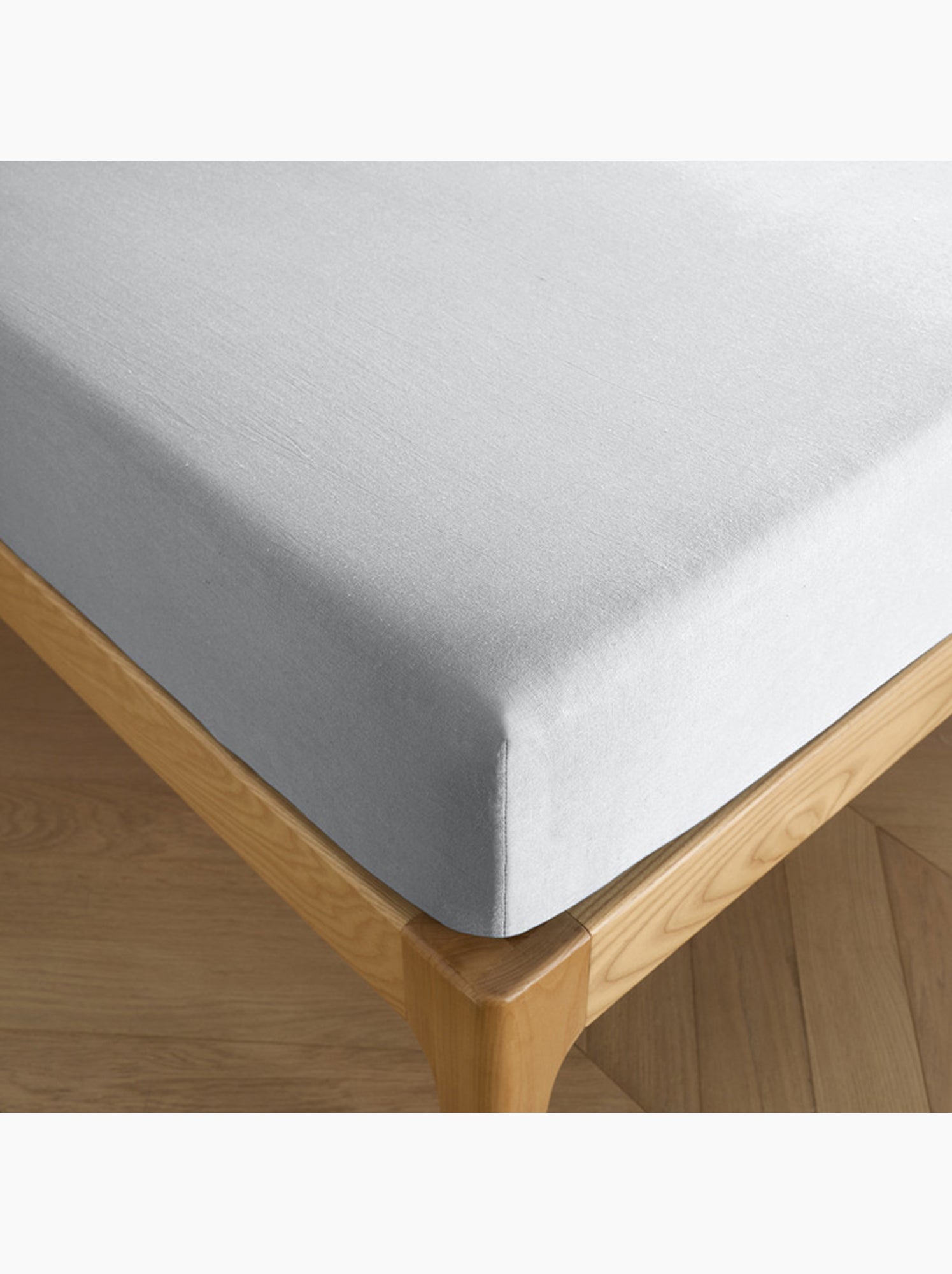 Drap housse - Coton Pur - 100 % Coton 57 Fils/cm² - Gris clair