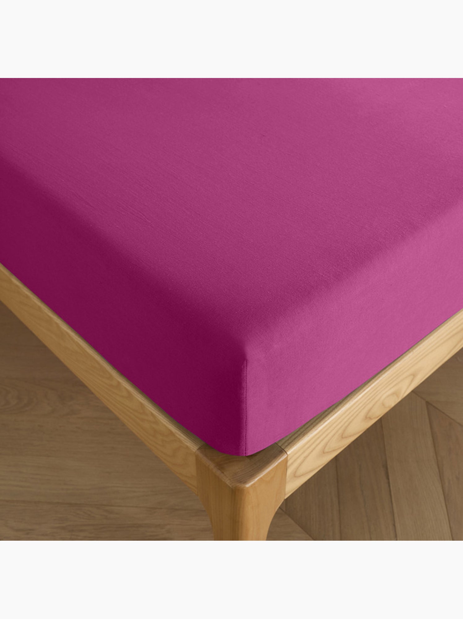 Drap housse - Coton Pur - 100 % Coton 57 Fils/cm² - Magenta