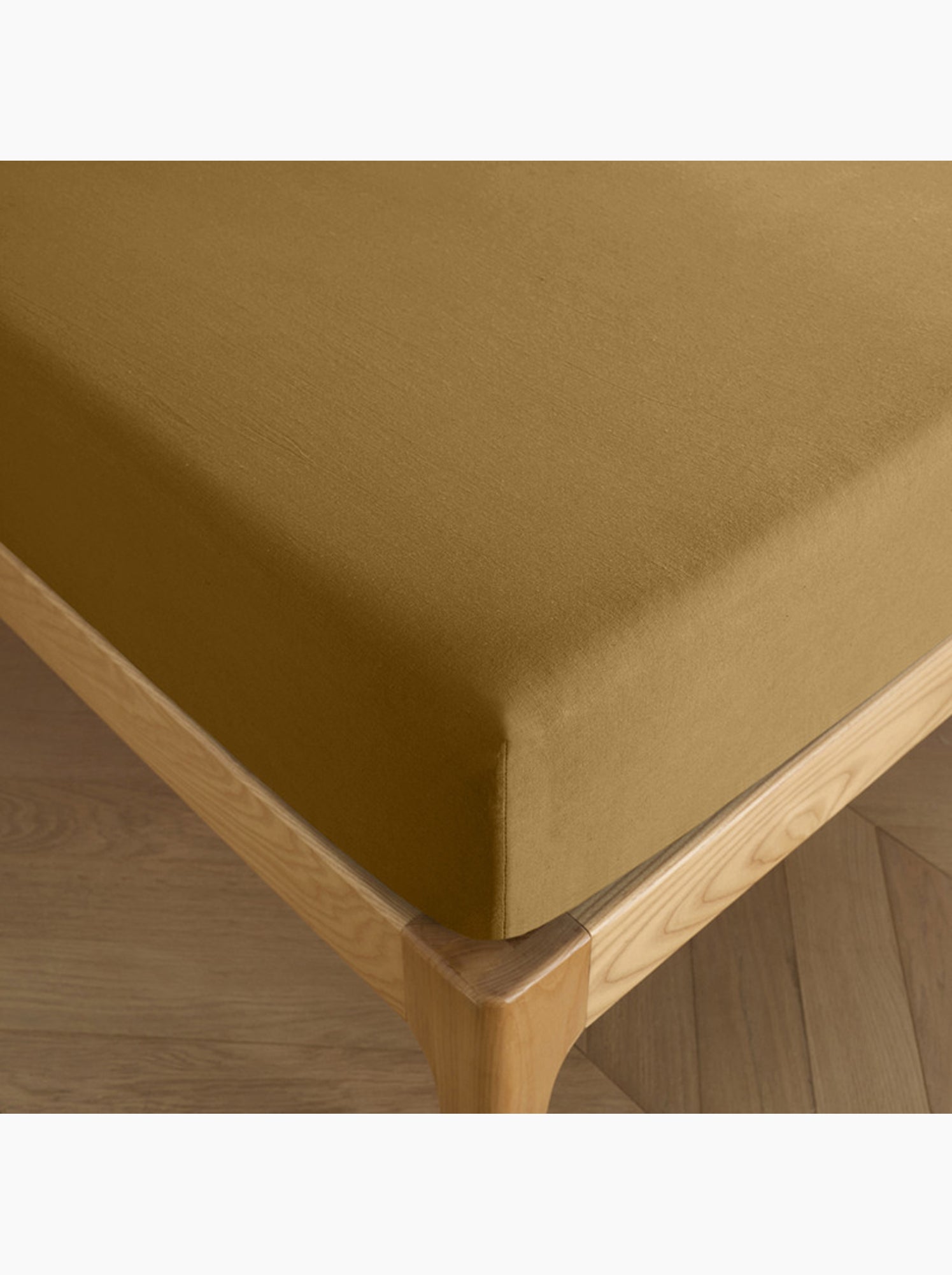 Drap housse - Coton Pur - 100 % Coton 57 Fils/cm² - Marron caramel