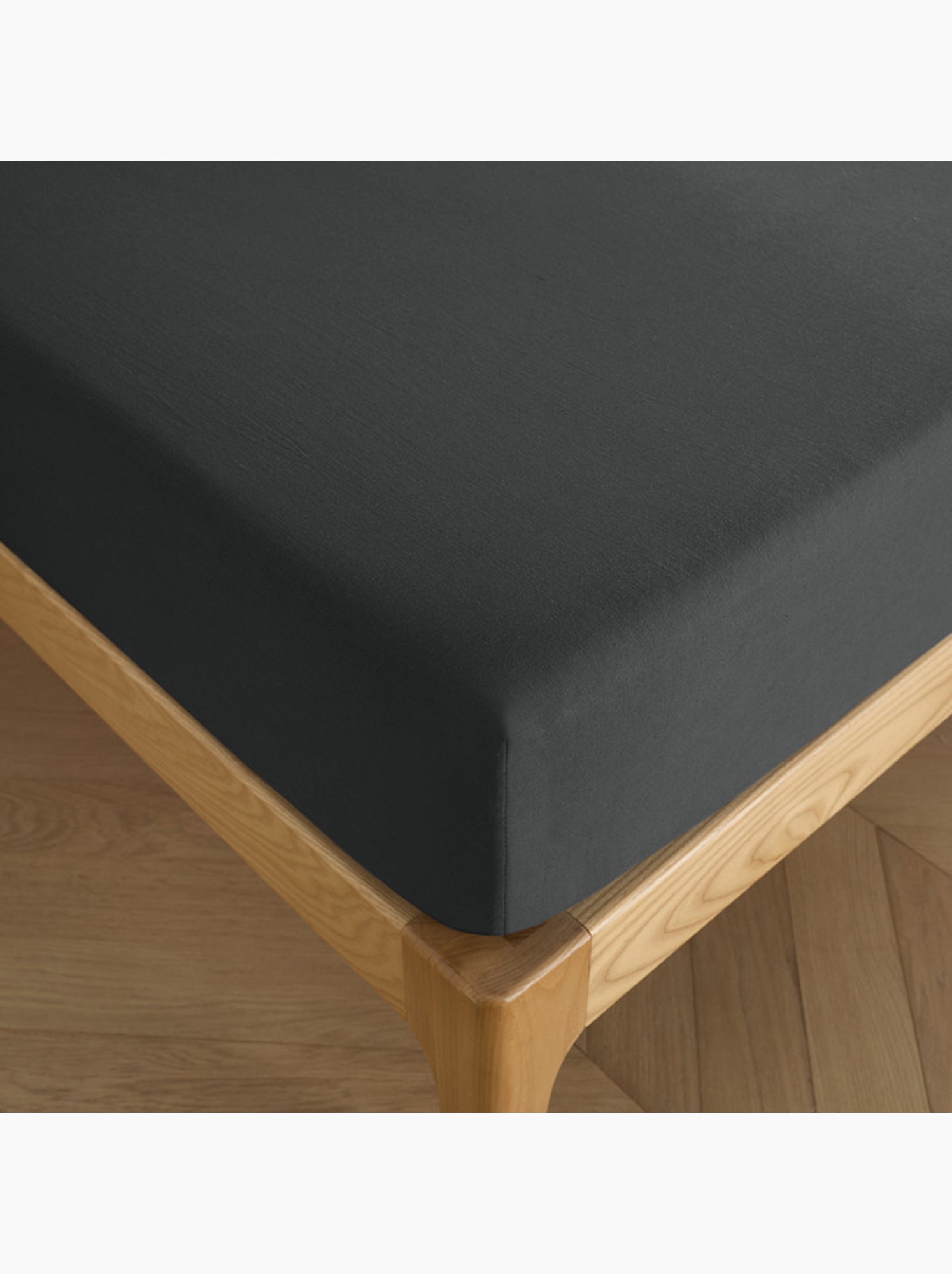 Drap housse - Coton Pur - 100 % Coton 57 Fils/cm² - Marron foncé