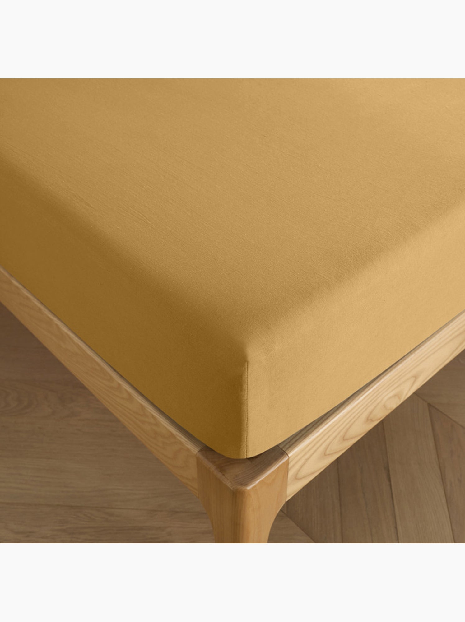 Drap housse - Coton Pur - 100 % Coton 57 Fils/cm² - Miel