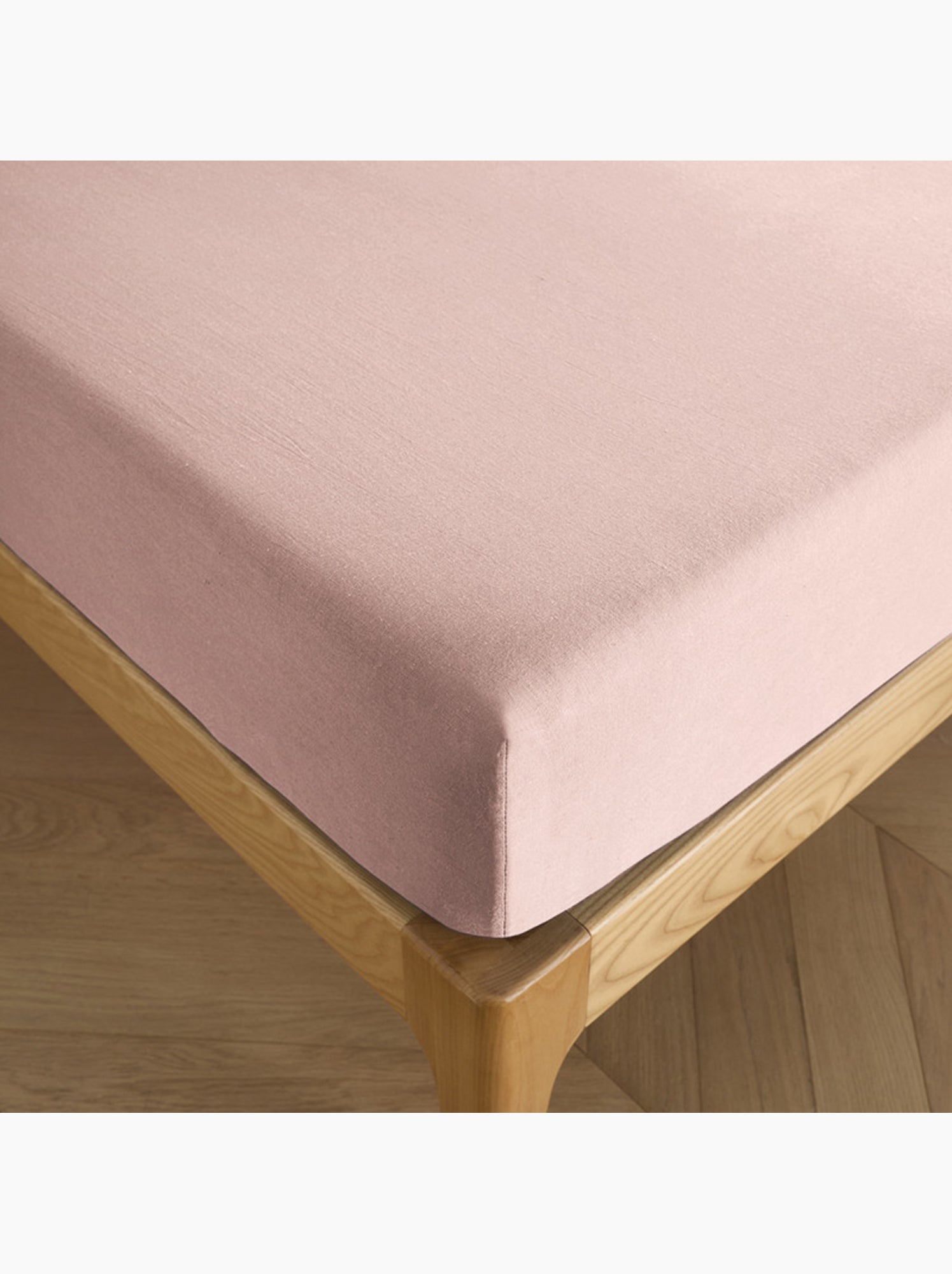 Drap housse - Coton Pur - 100 % Coton 57 Fils/cm² - Rose pâle