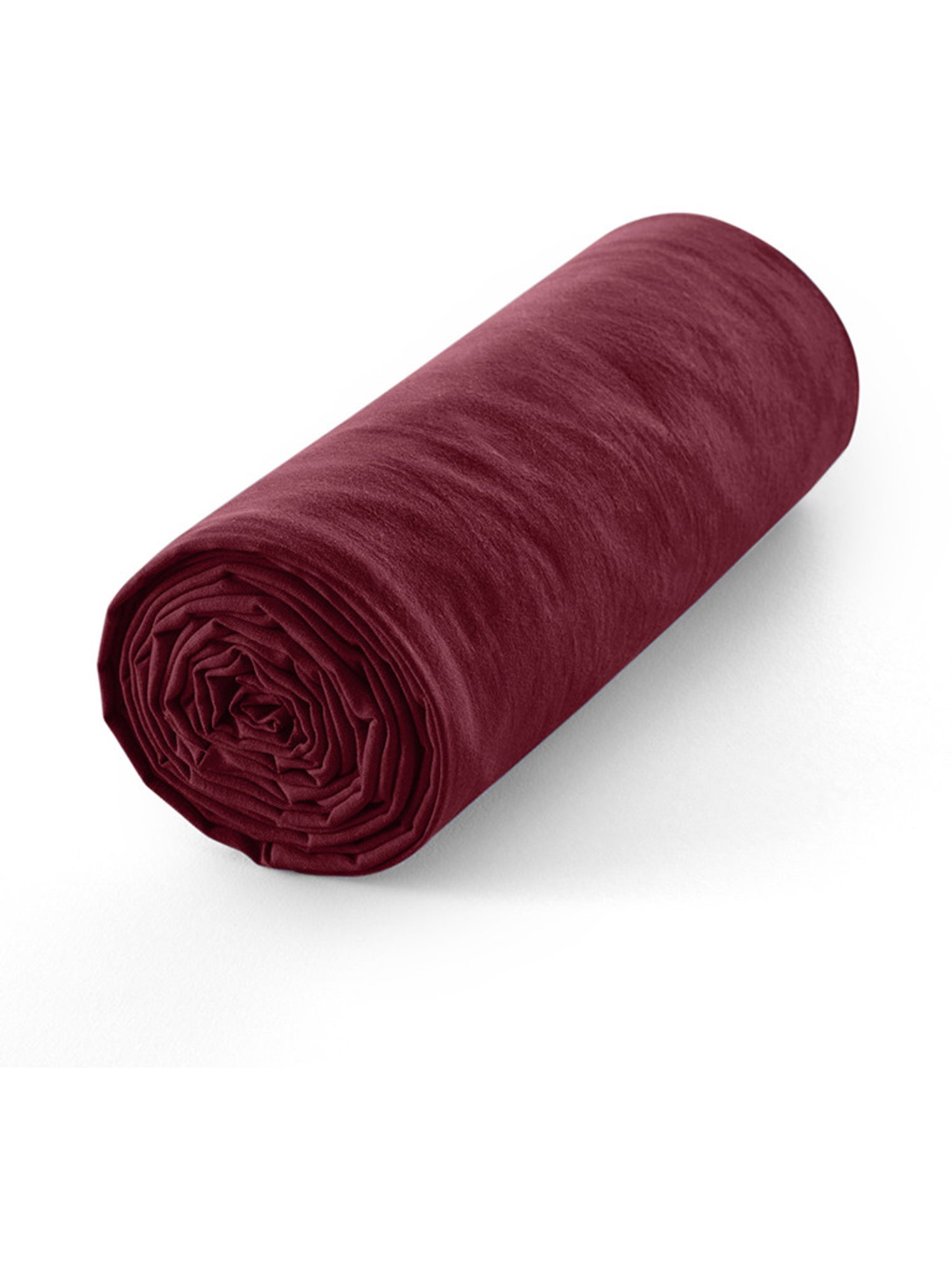 Drap housse - Coton Pur - 100 % Coton 57 Fils/cm² - Rouge grenat