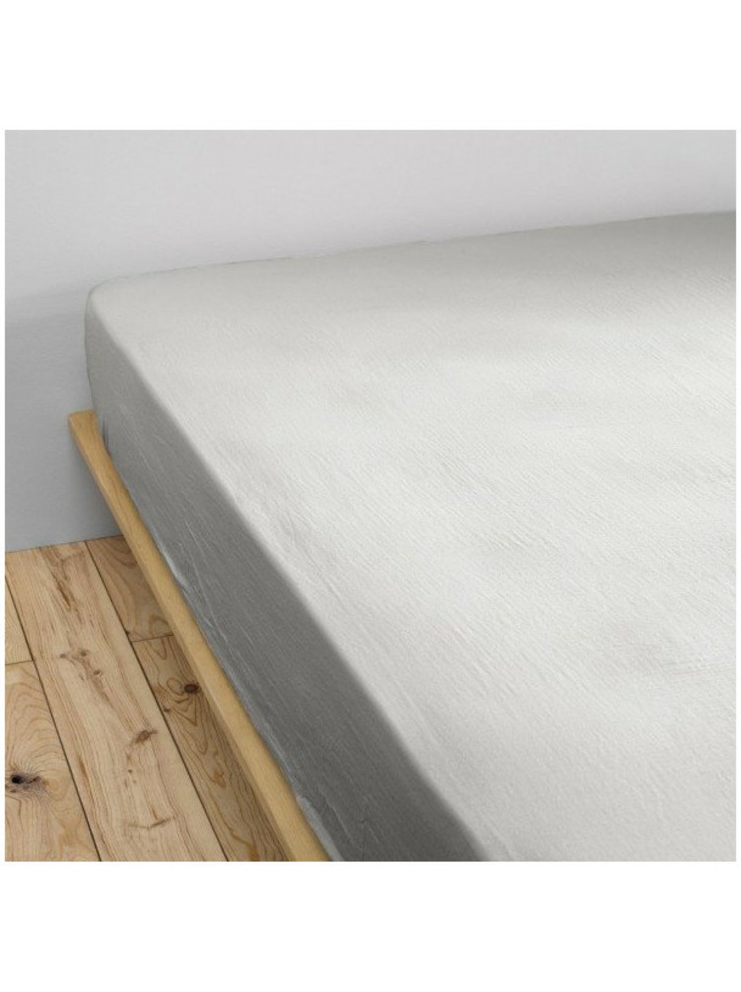 Drap-housse – double gaze de coton 125 g/m² – bonnet 30 cm - gaïa - Gris