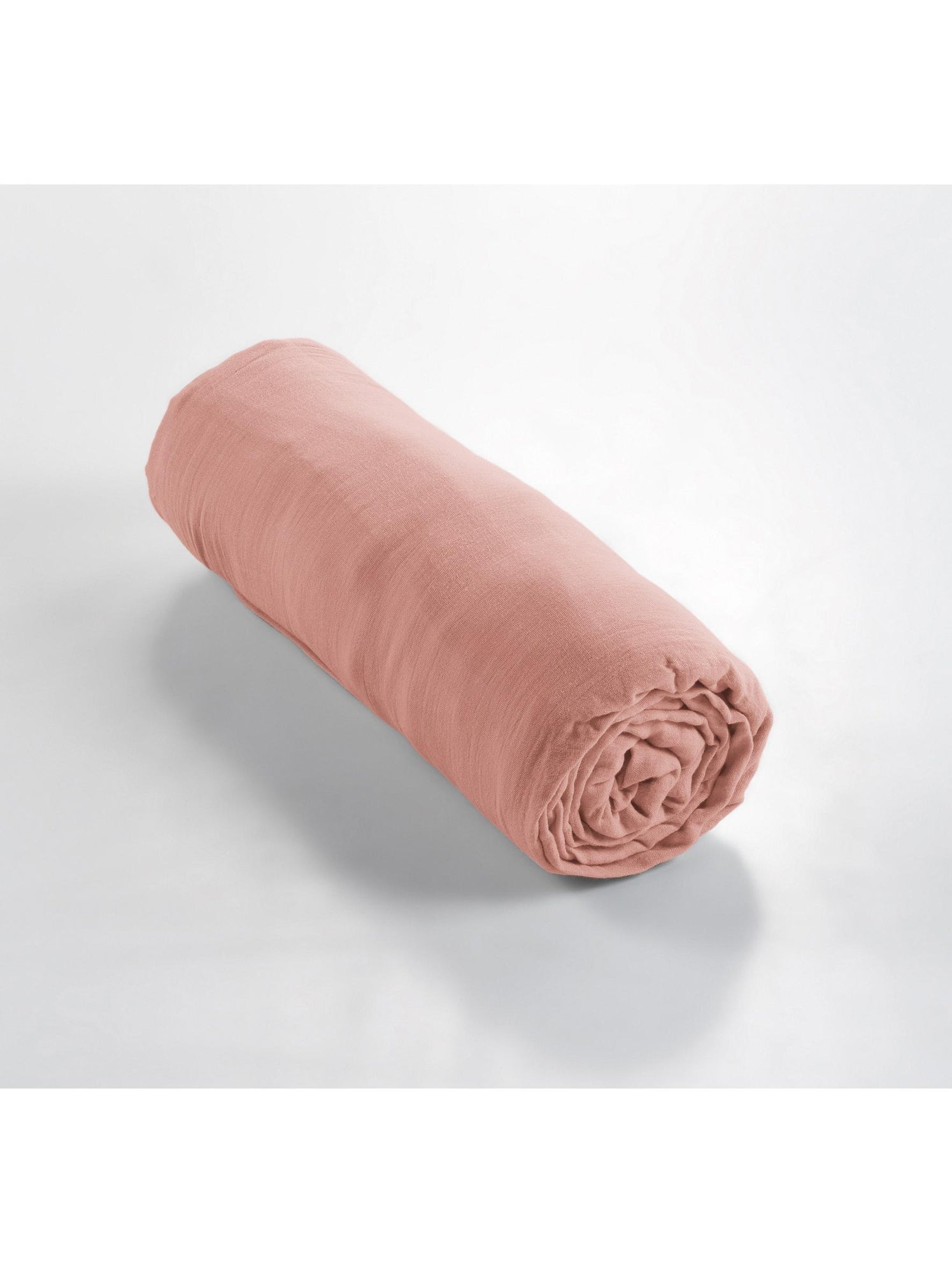 Drap-housse – double gaze de coton 125 g/m² – bonnet 30 cm - gaïa - Peche