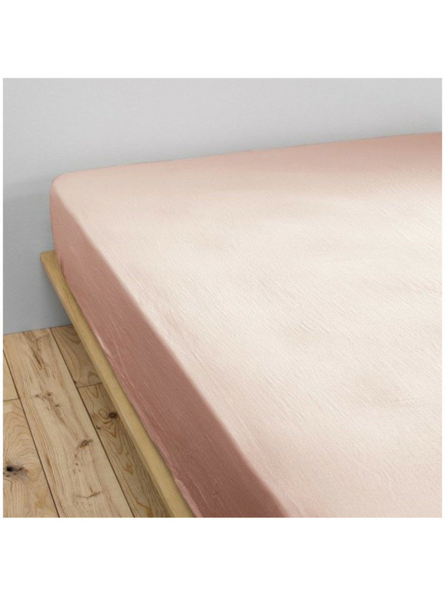 Drap-housse – double gaze de coton 125 g/m² – bonnet 30 cm - gaïa - Rose