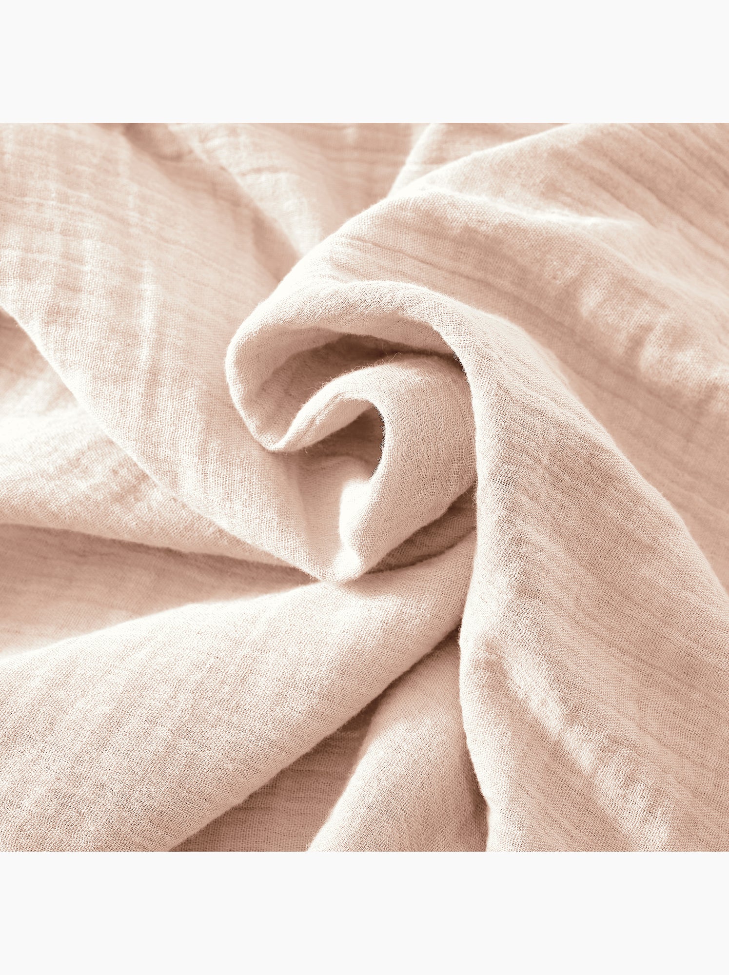 Drap-housse – double gaze de coton 125 g/m² – bonnet 30 cm - gaïa - Rose