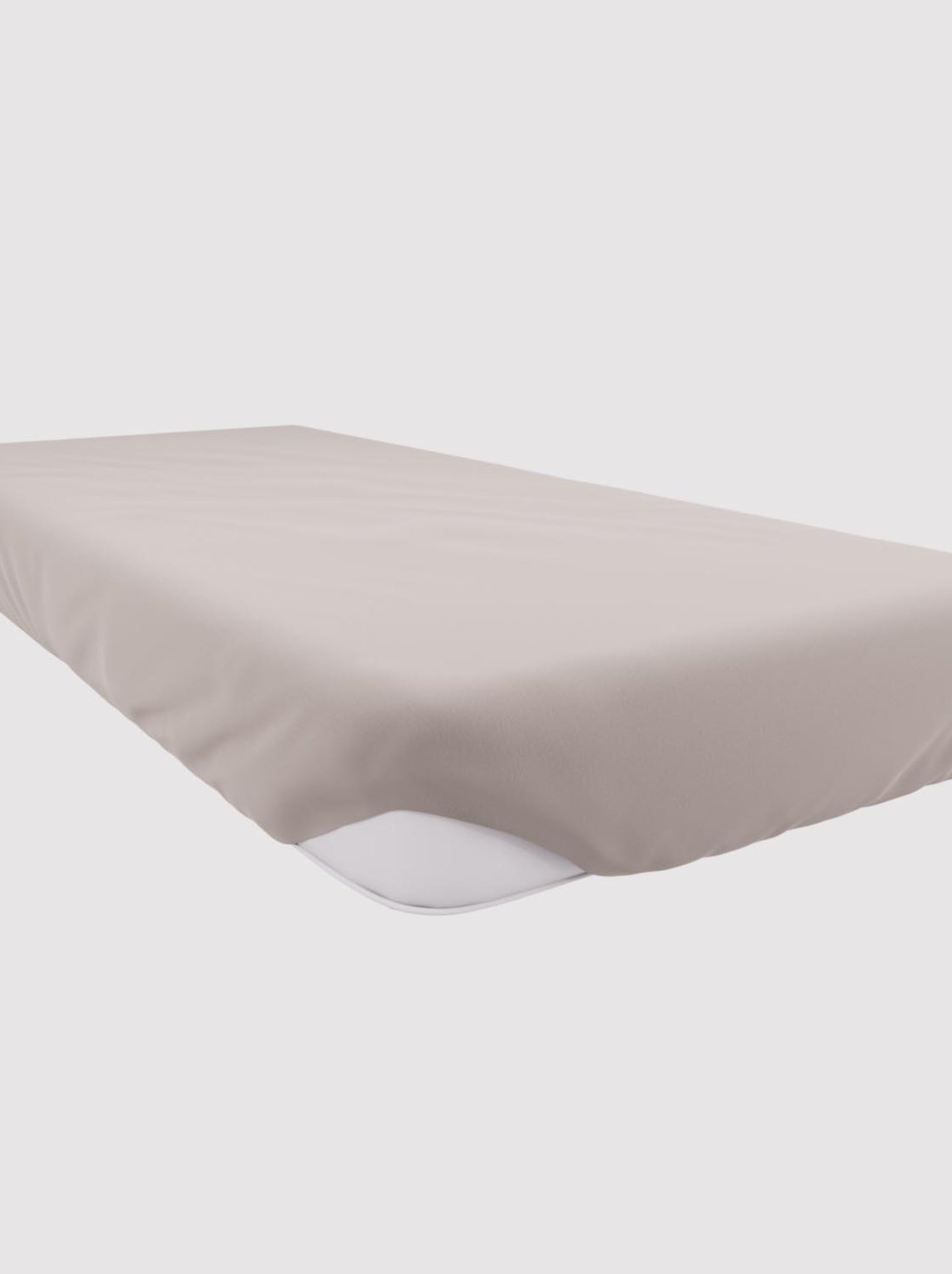 Drap housse en coton jersey, par soleil d'ocre - Ecru