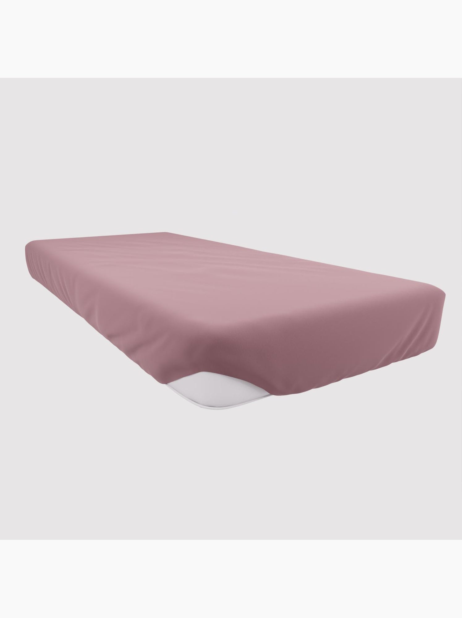 Drap housse en coton jersey, par soleil d'ocre - Rose