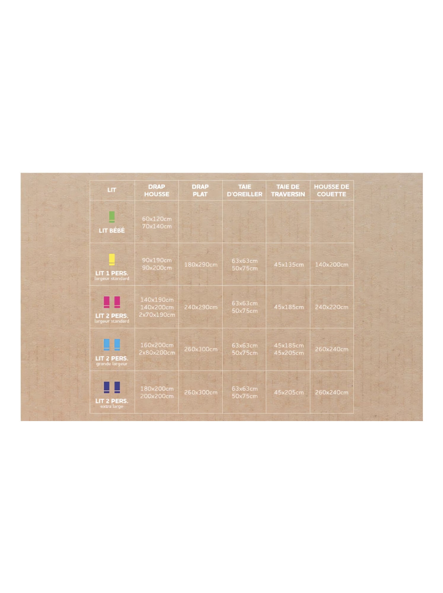 Drap housse en coton percale, par soleil d'ocre - Blanc