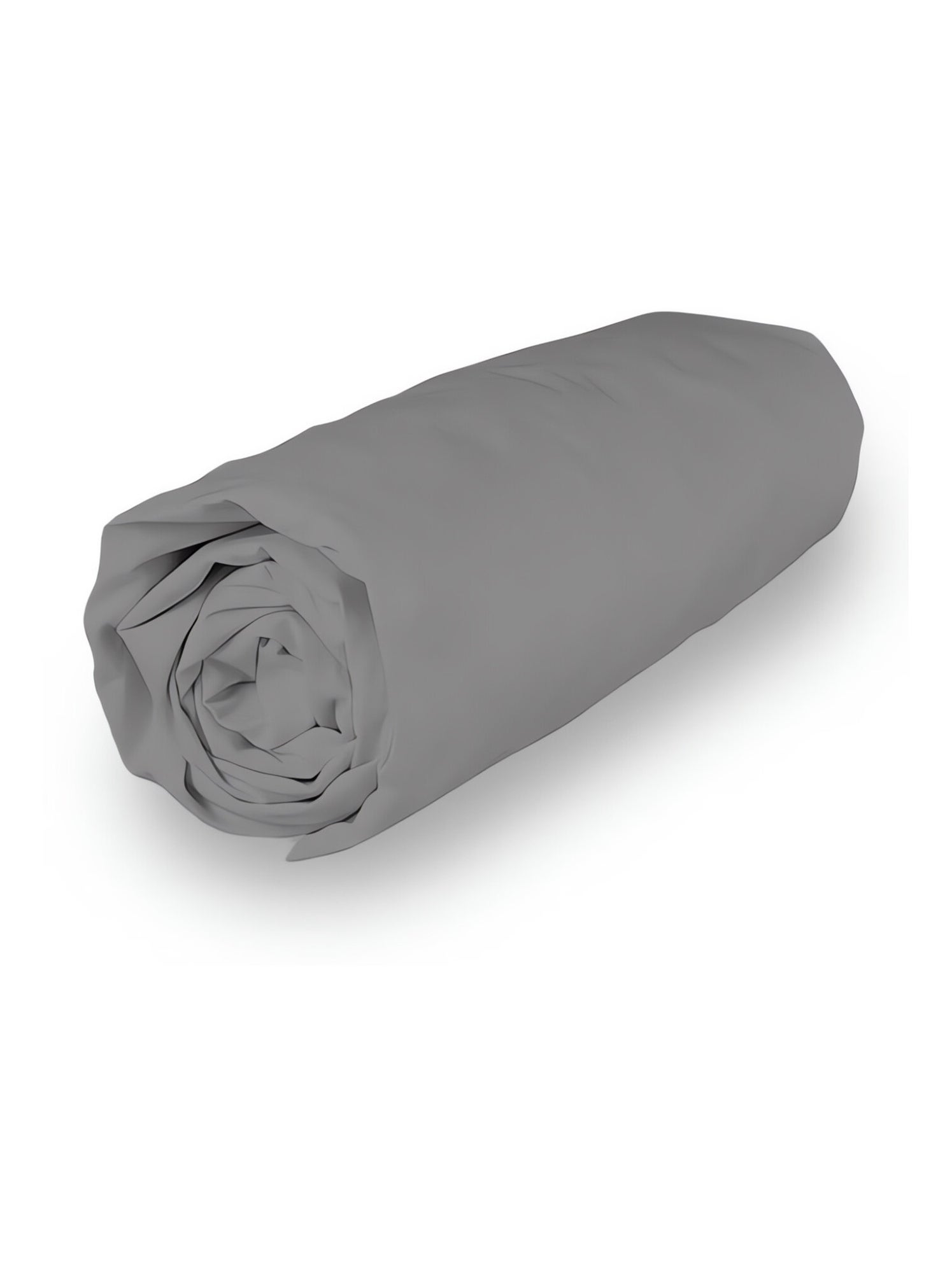 Drap housse en coton percale, par soleil d'ocre - Gris